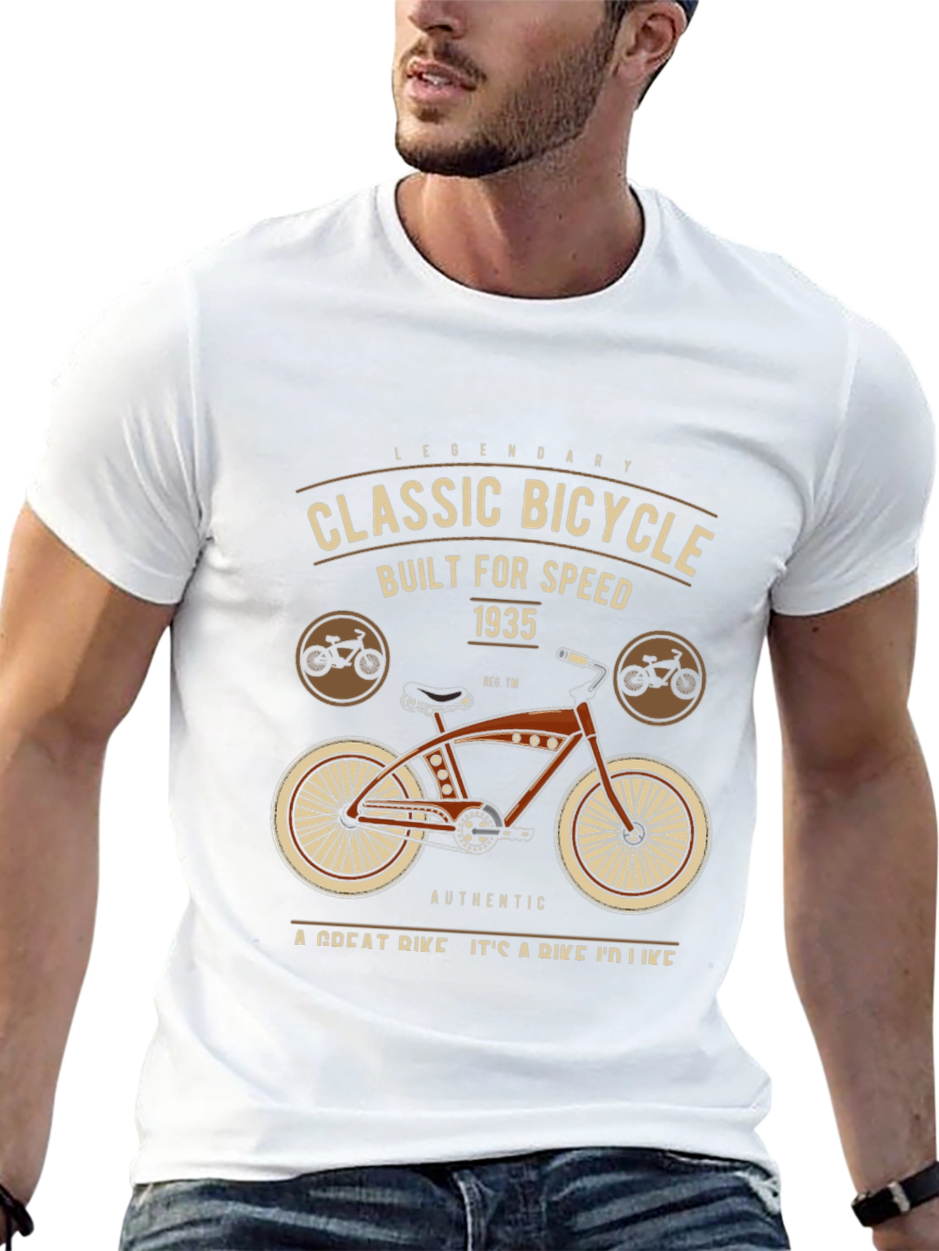 Black Classic Bicycle Graphic T-Shirt view 13
