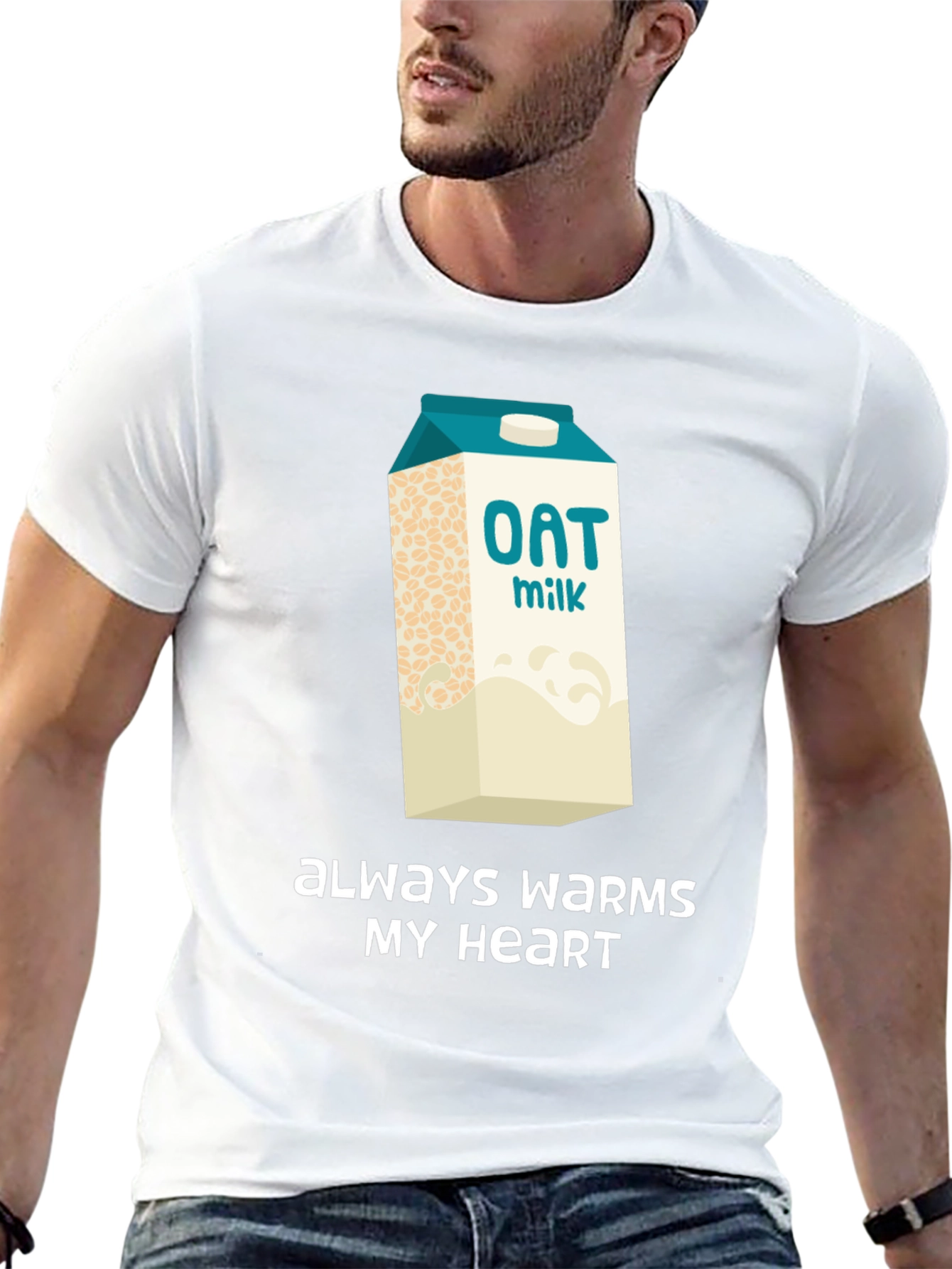 Oat Milk Lover T-Shirt - Always Warms My Heart - 13