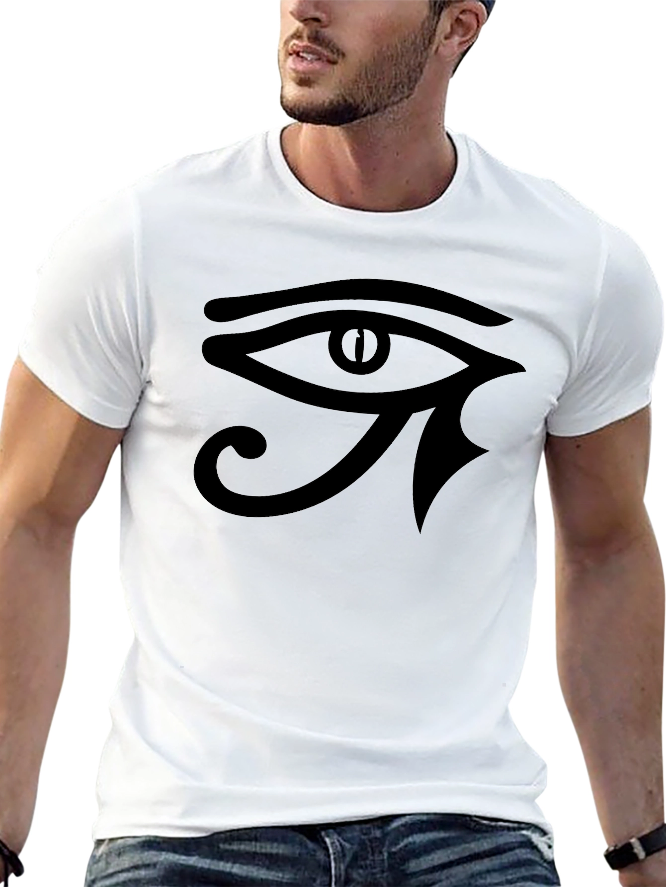 Black Eye of Horus Graphic T-Shirt view 13
