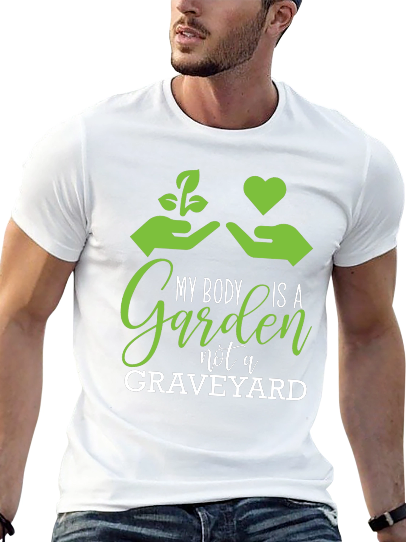 Black My Body is a Garden Graphic T-Shirt view 13