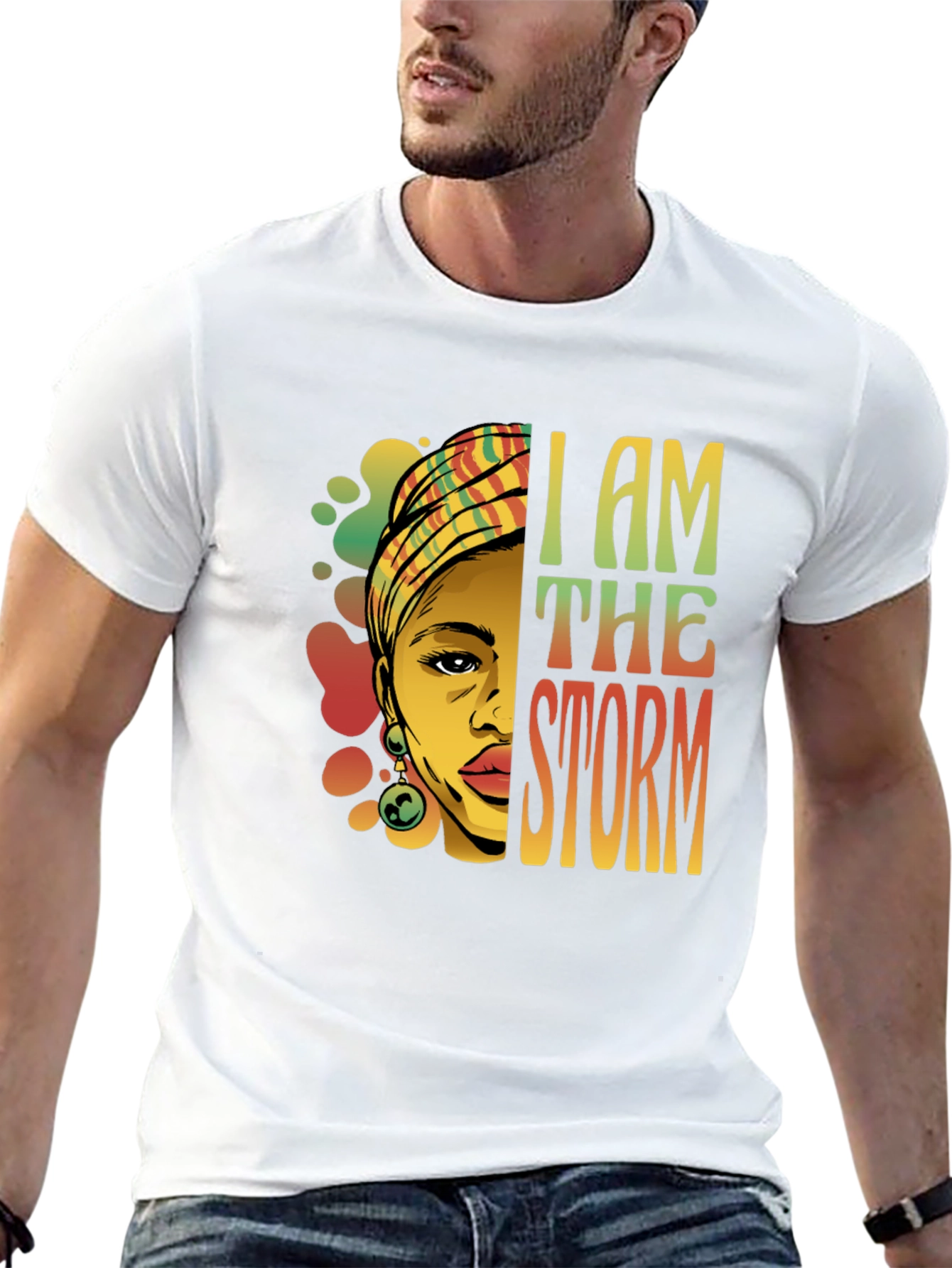 Black I Am The Storm Graphic Tee - Black view 13