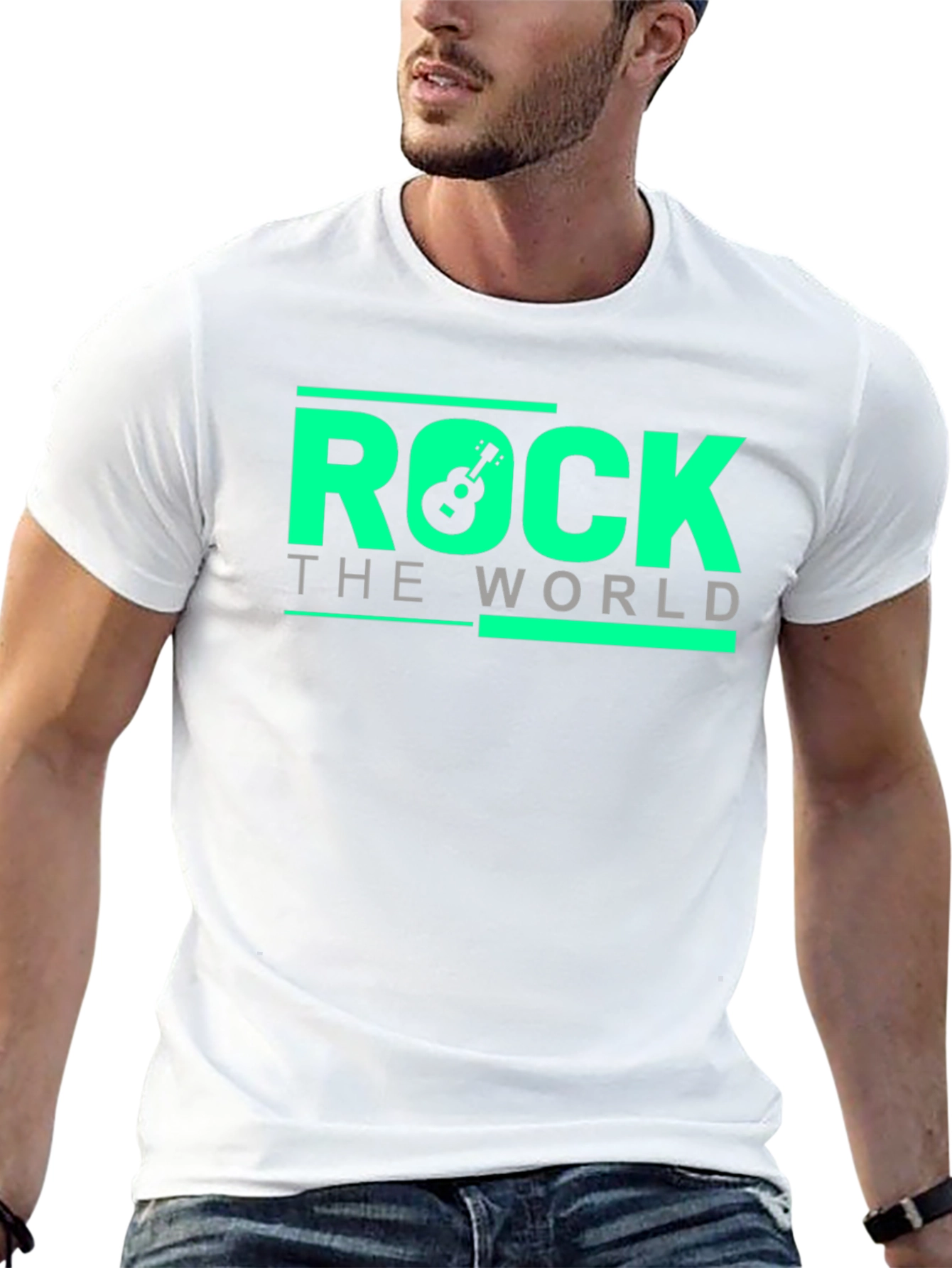 Black Rock the World Graphic T-Shirt view 13