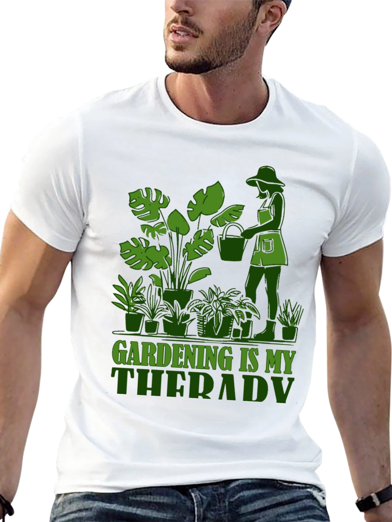 Black Gardening is My Therapy Graphic Tee view 13