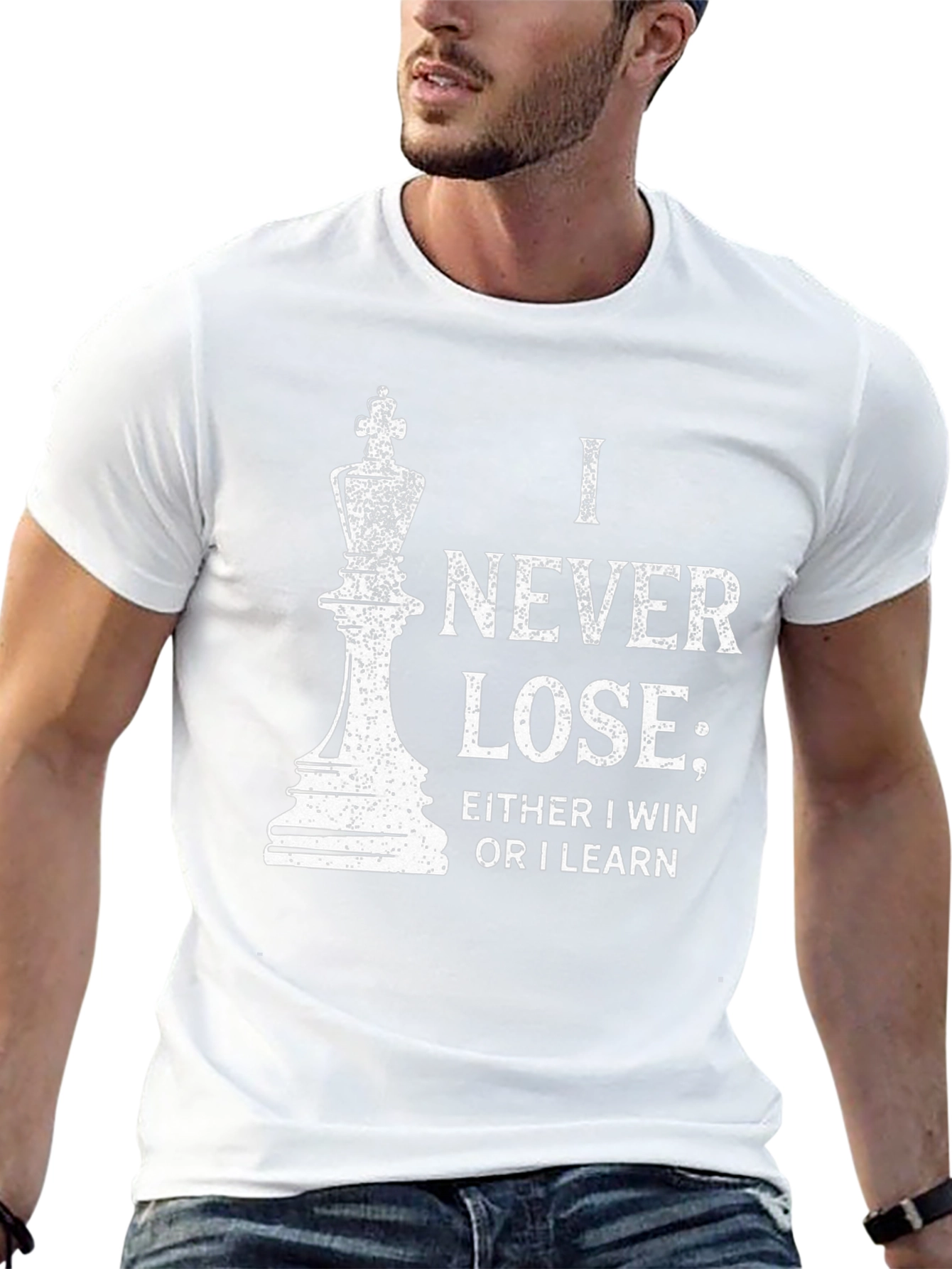 Chess King I Never Lose T-Shirt - Black - 13