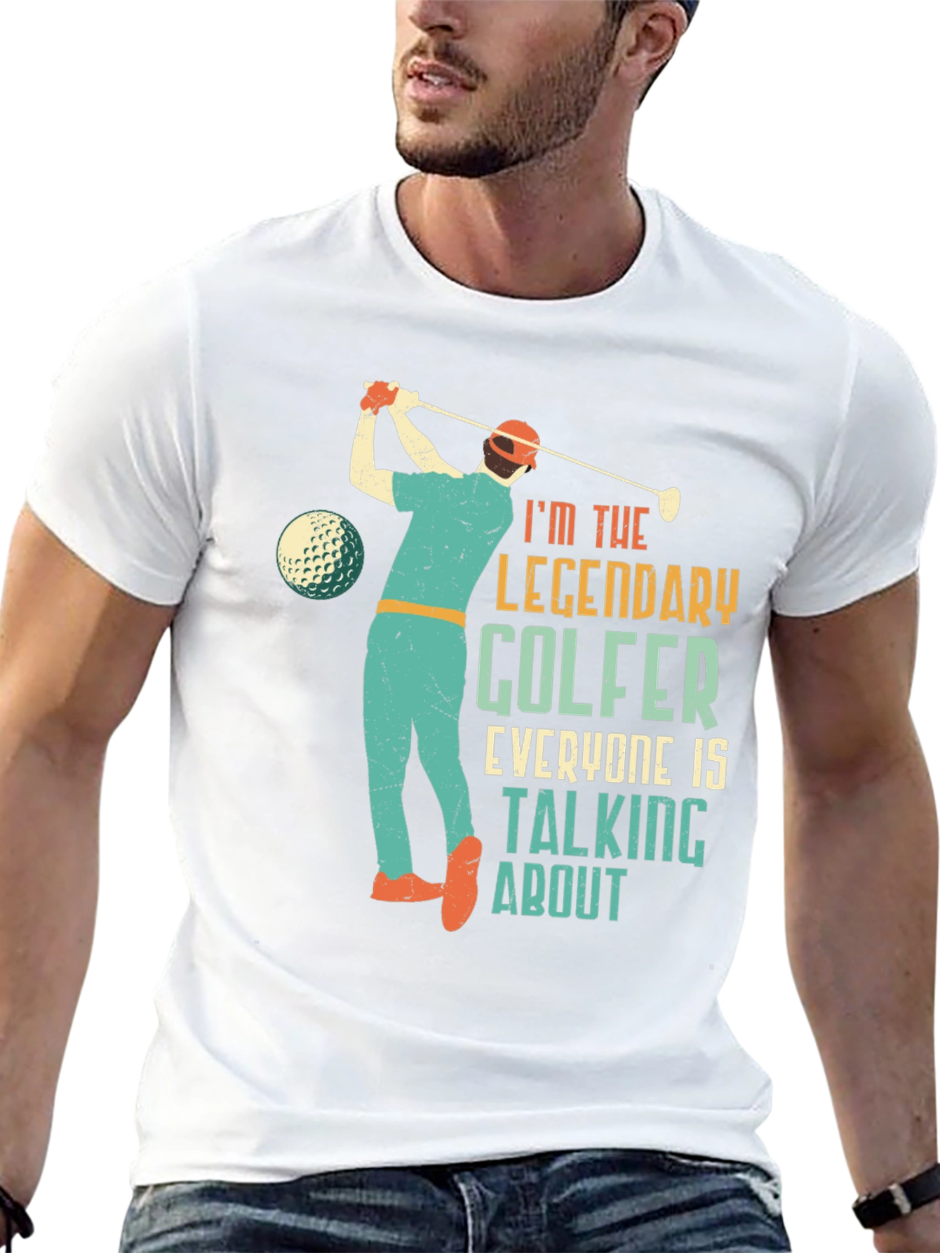 Black Legendary Golfer Graphic Tee view 13