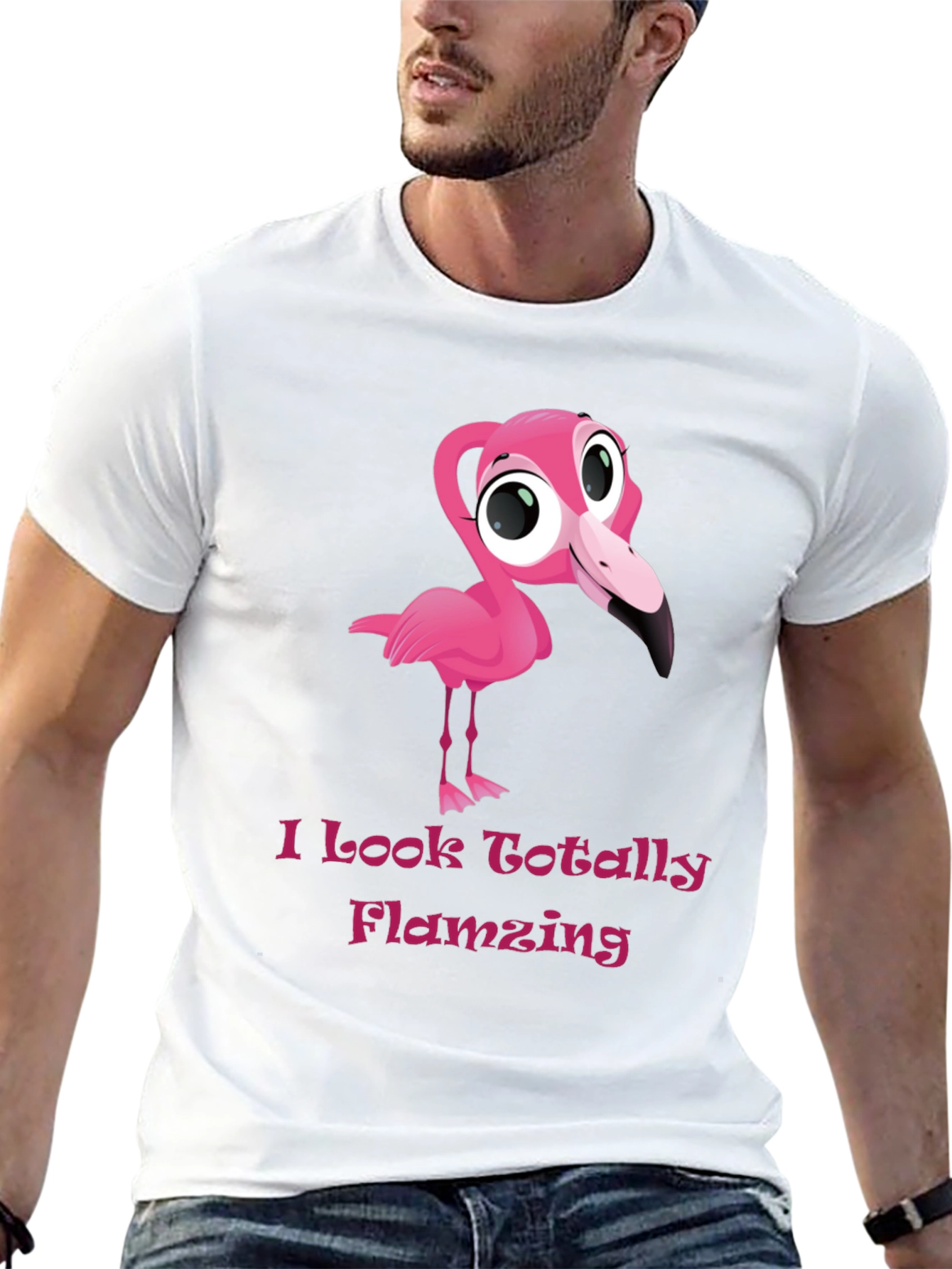 Black Flamingo Graphic Tee - Totally Flamazing T-Shirt view 13