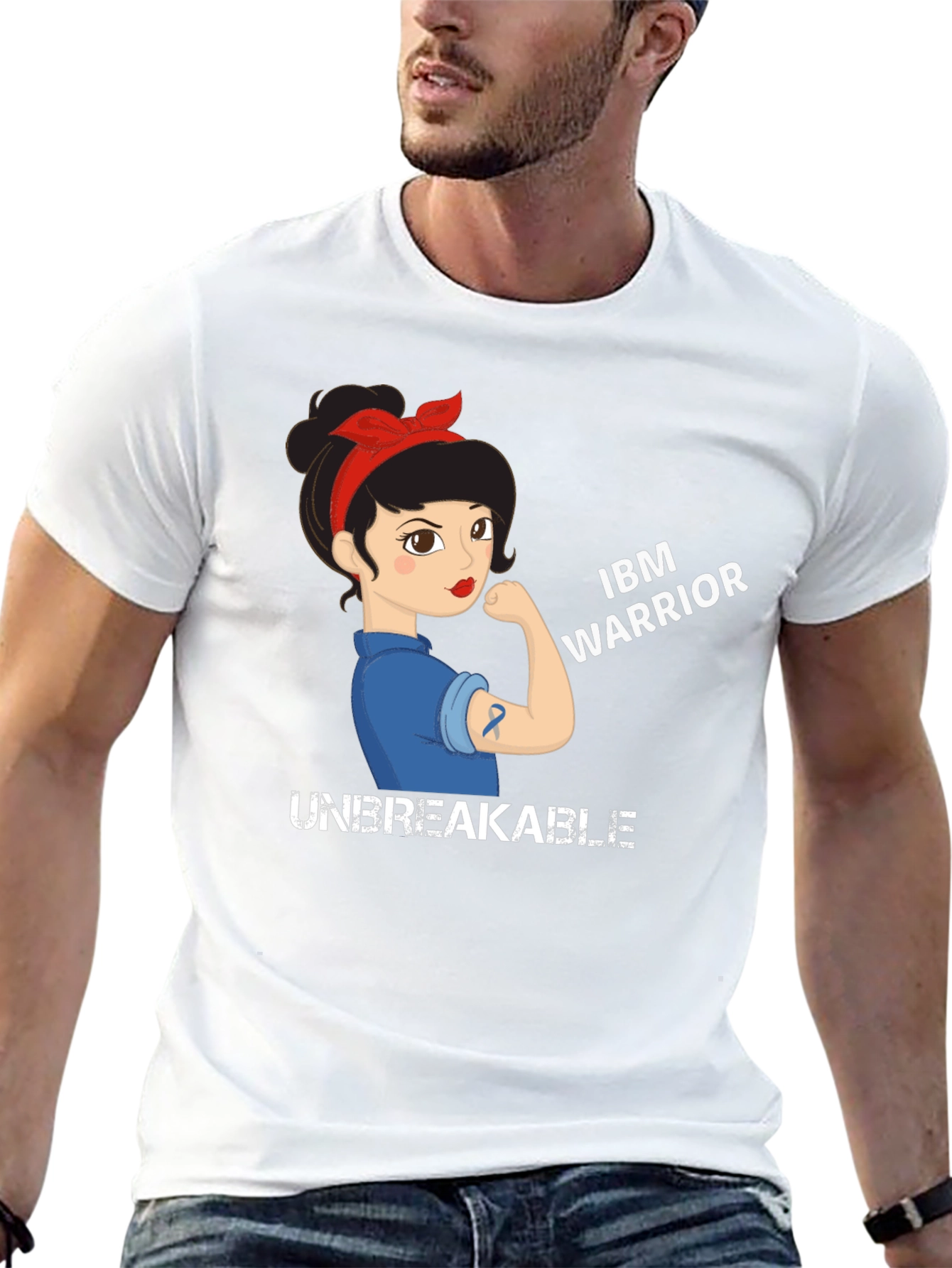 Black IBM Warrior Graphic Tee - Unbreakable Design view 13