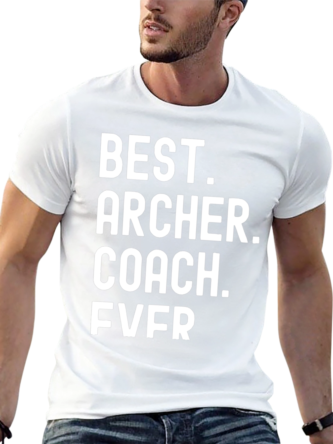 Black Best Archer Coach Ever T-Shirt Funny Gift view 13