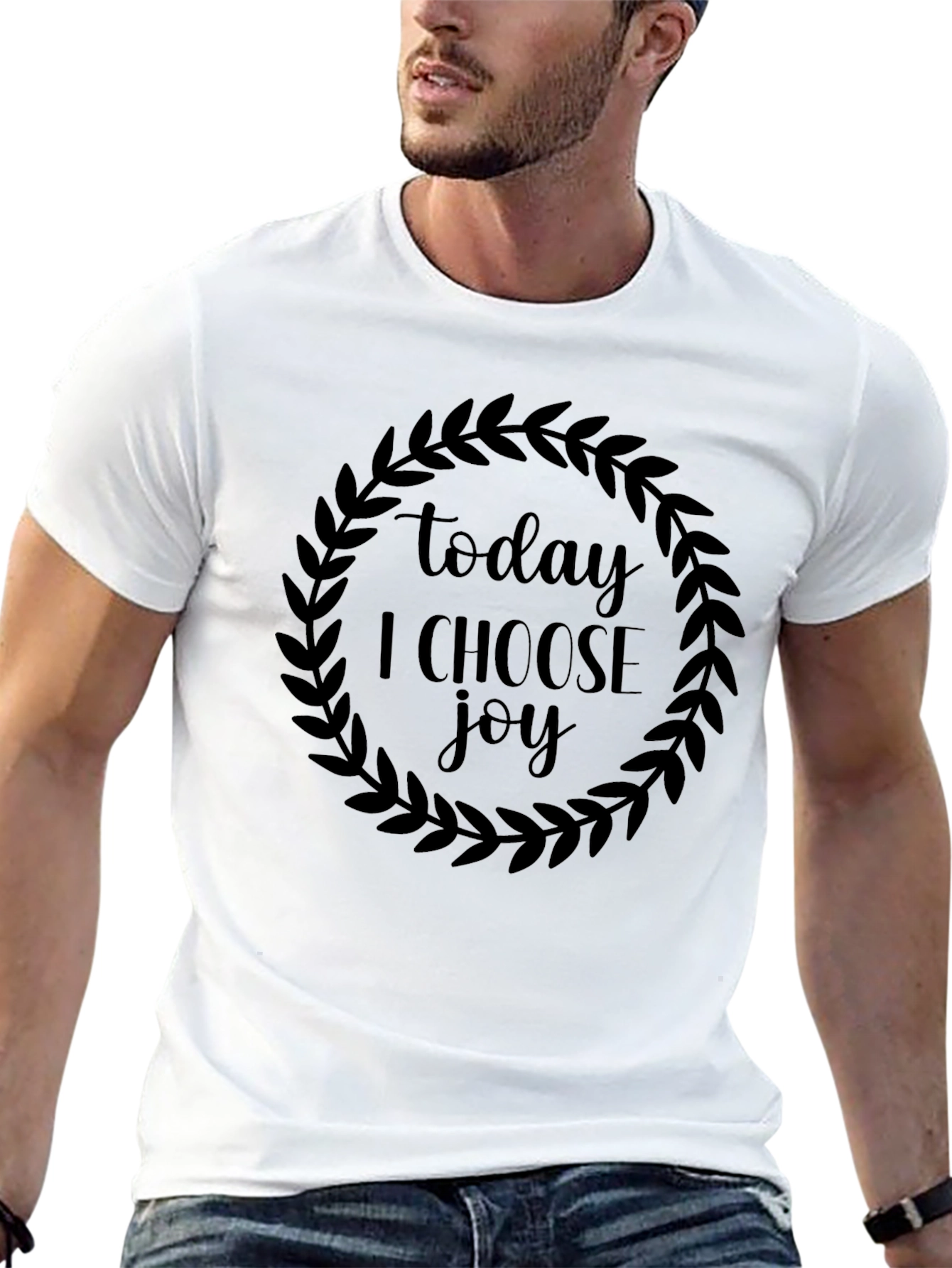 Black Today I Choose Joy Black Graphic Tee view 13