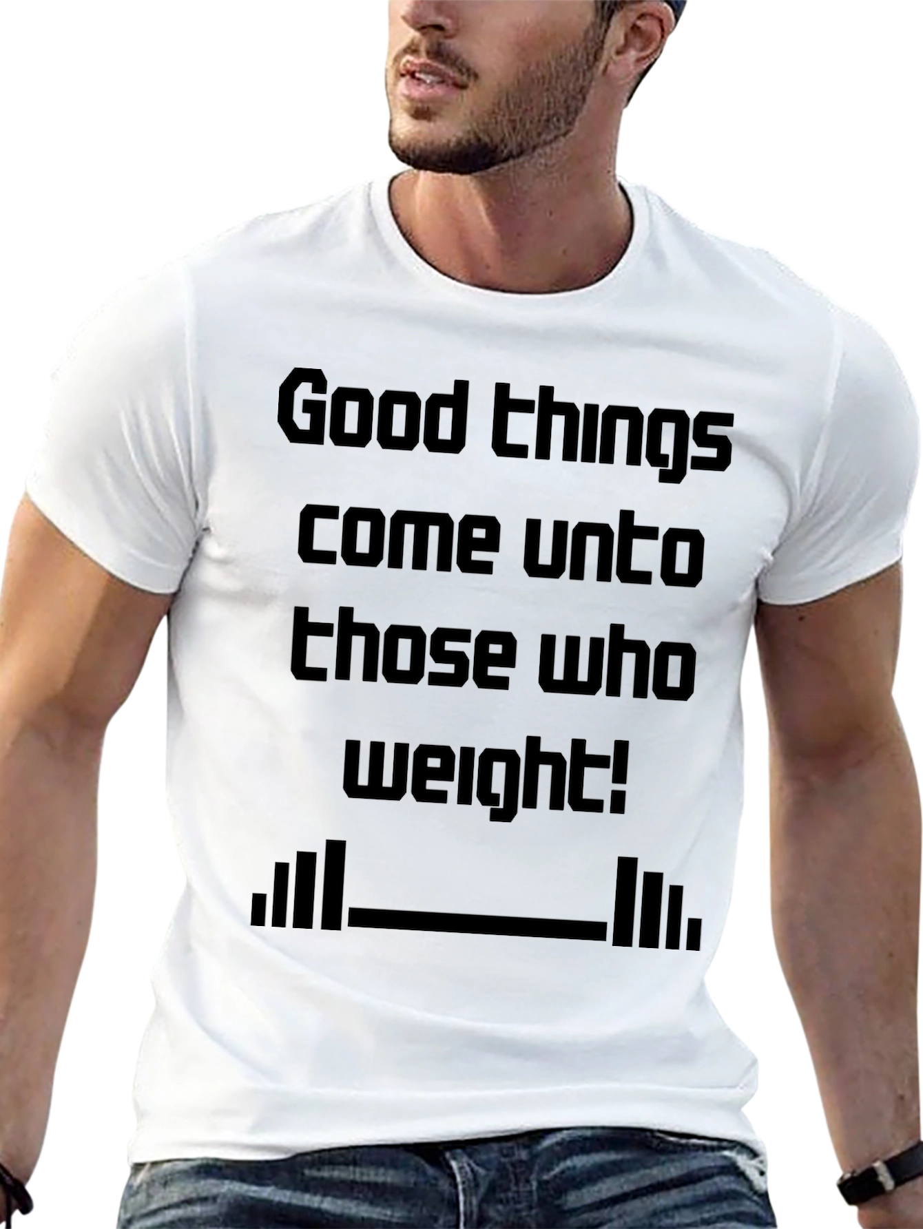Black Good Things Weight Lifting Black T-Shirt view 13