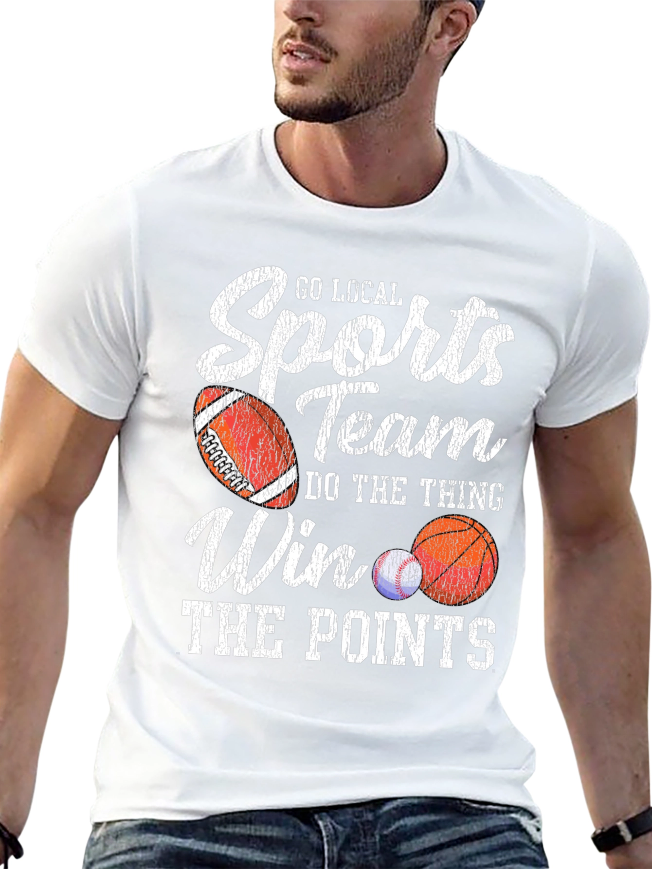 Black Go Local Sports Team T-Shirt view 13