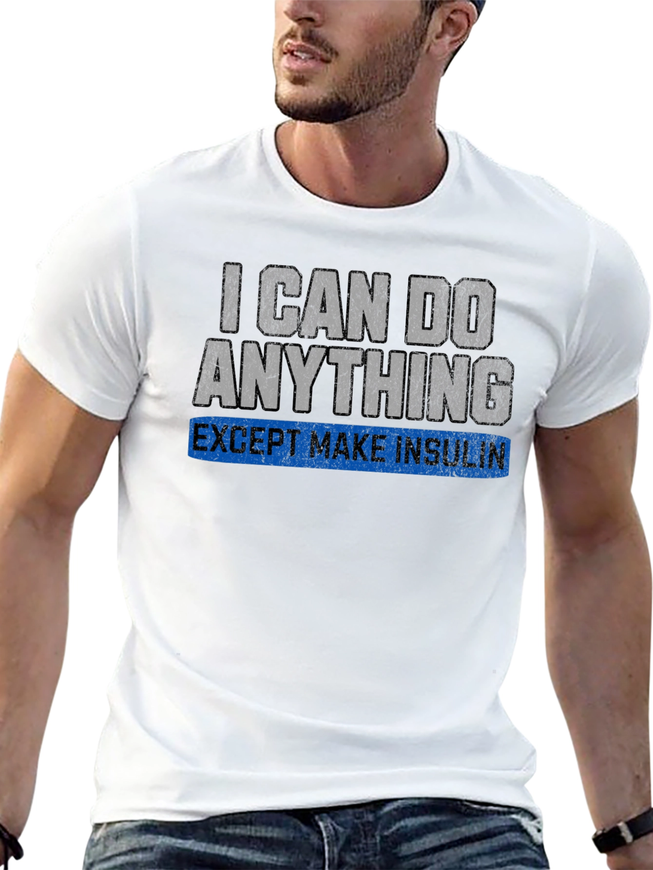 Black I Can Do Anything Except Make Insulin T-Shirt view 13