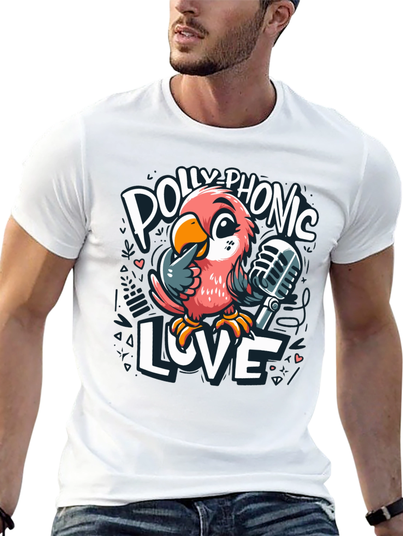 Black Polly-Phonic Love T-Shirt view 13