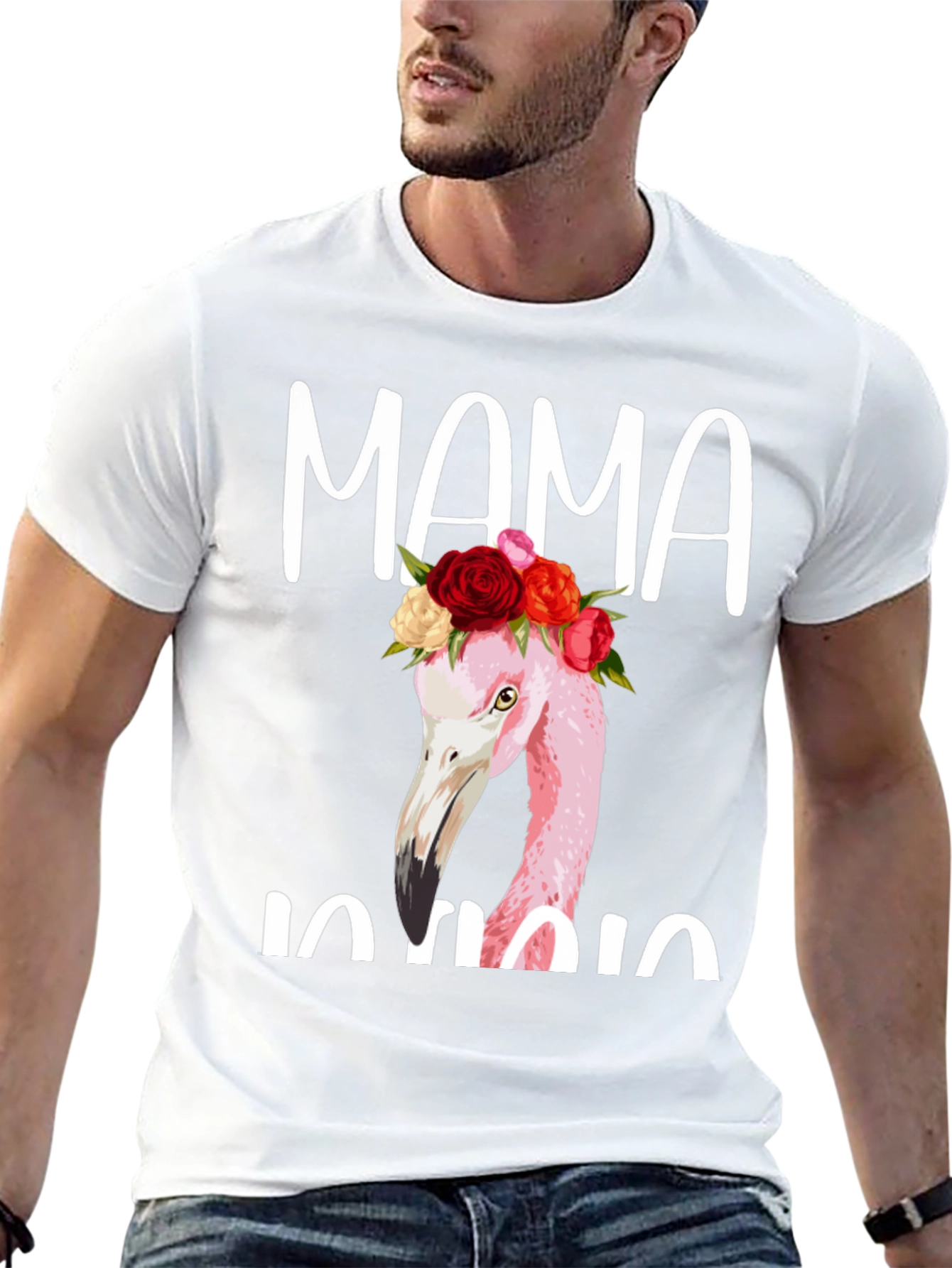 Black Mama Flamingo Graphic Tee view 13