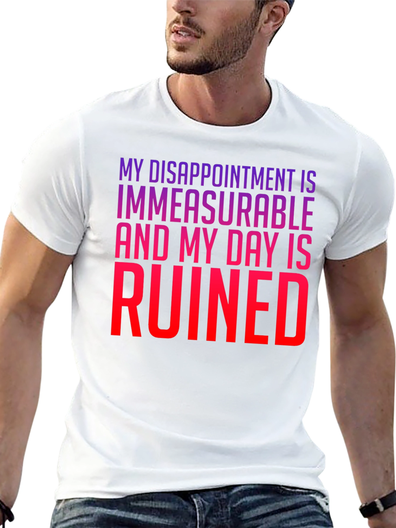 Black My Disappointment is Immeasurable T-Shirt view 13