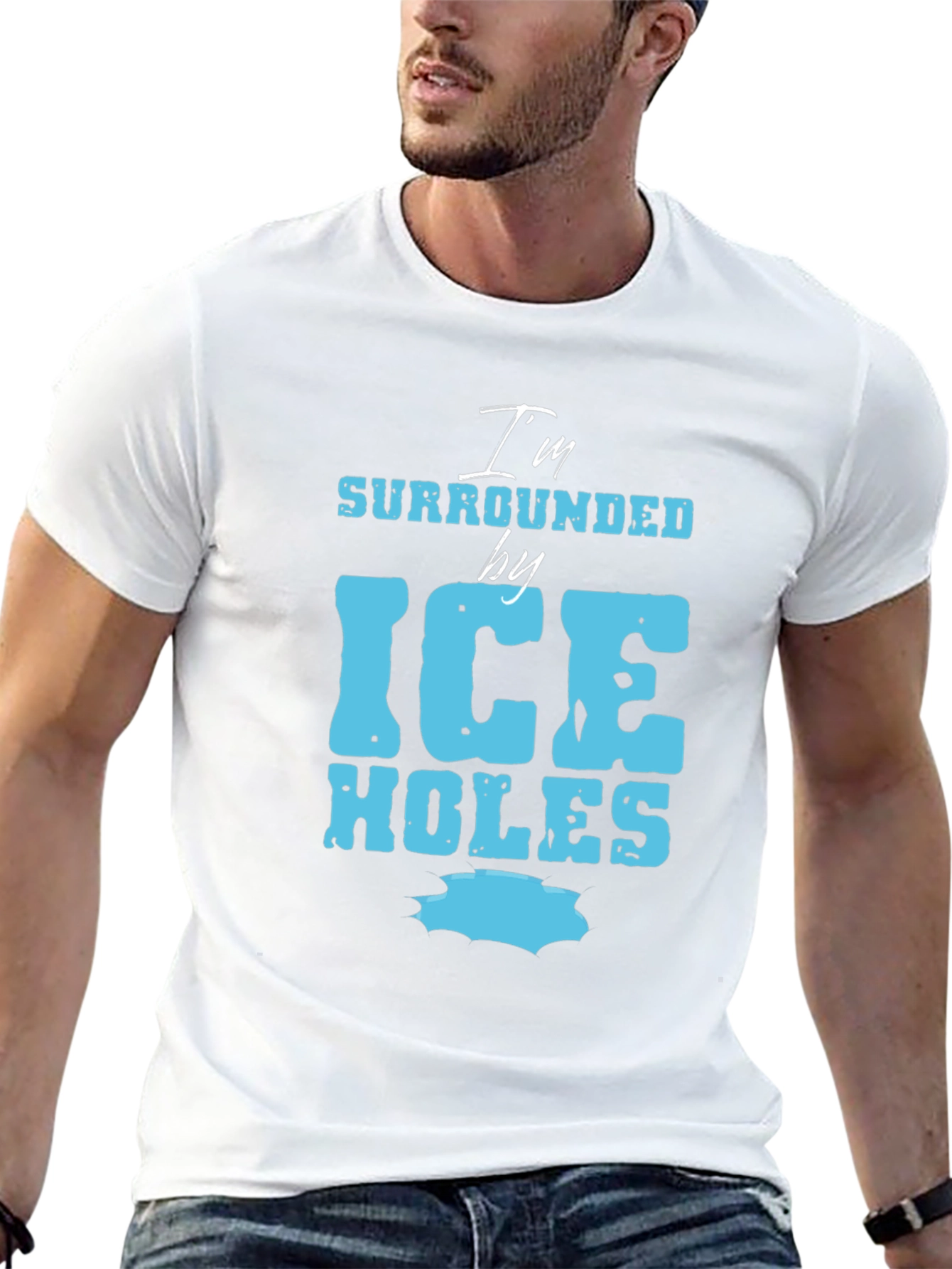 I'm Surrounded by Ice Holes Graphic Tee - 13