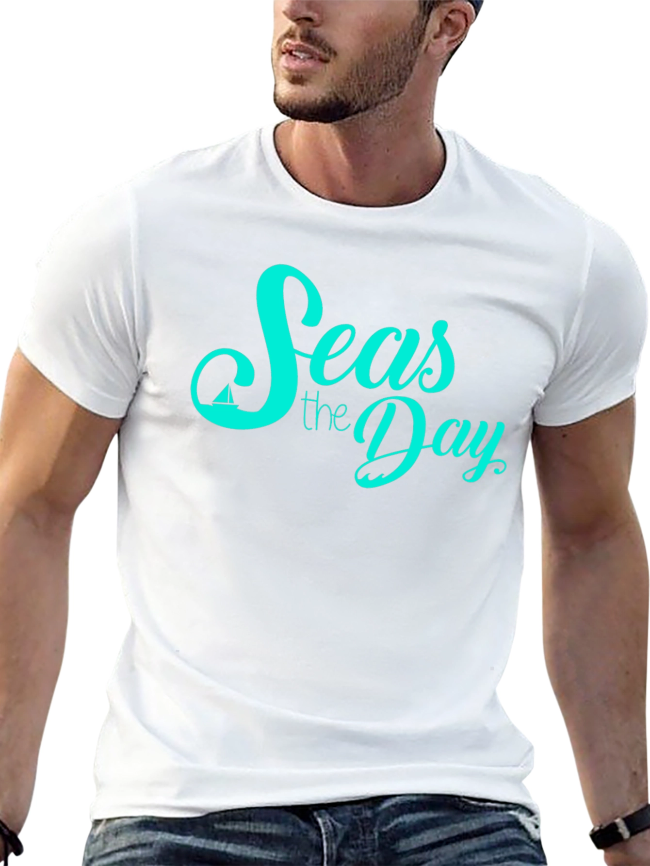 Seas The Day Graphic T-Shirt - 13