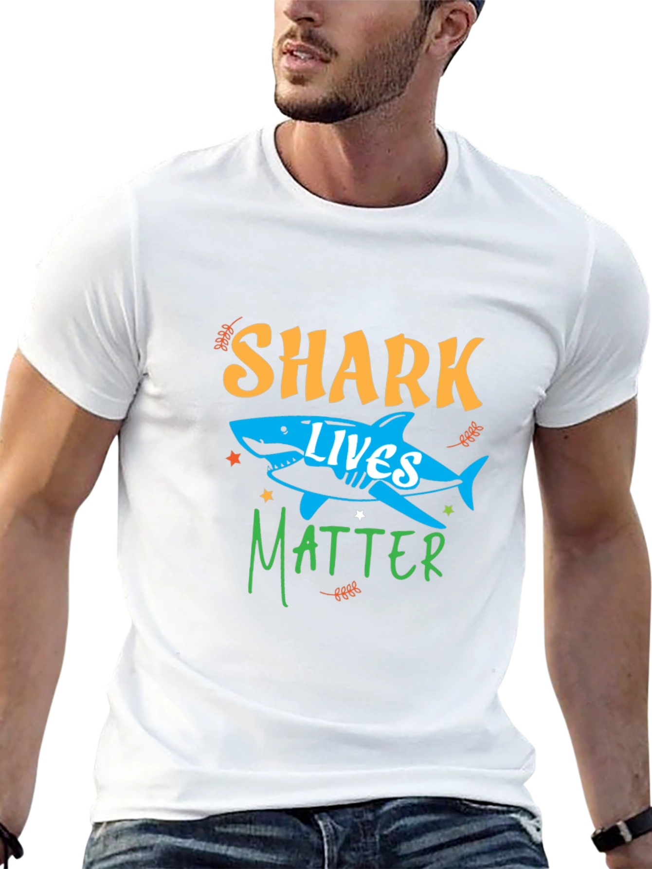 Black Shark Lives Matter Graphic Tee view 13