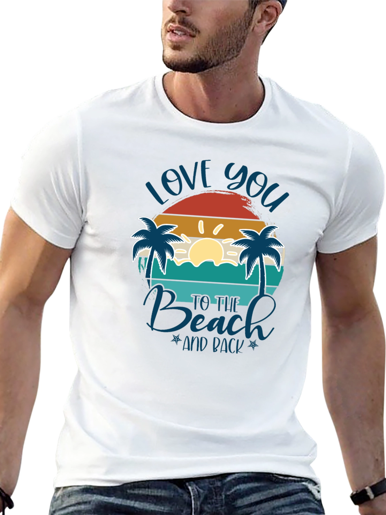 Black Love You to The Beach and Back T-Shirt view 13