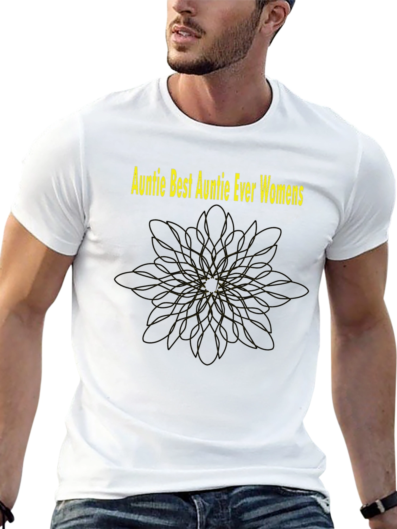 Black Auntie Best Auntie Ever Women's Black T-Shirt view 13