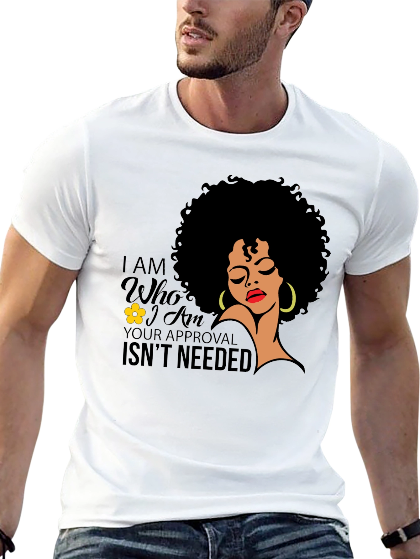 Black Empowered Afro Woman T-Shirt: No Approval Needed view 13
