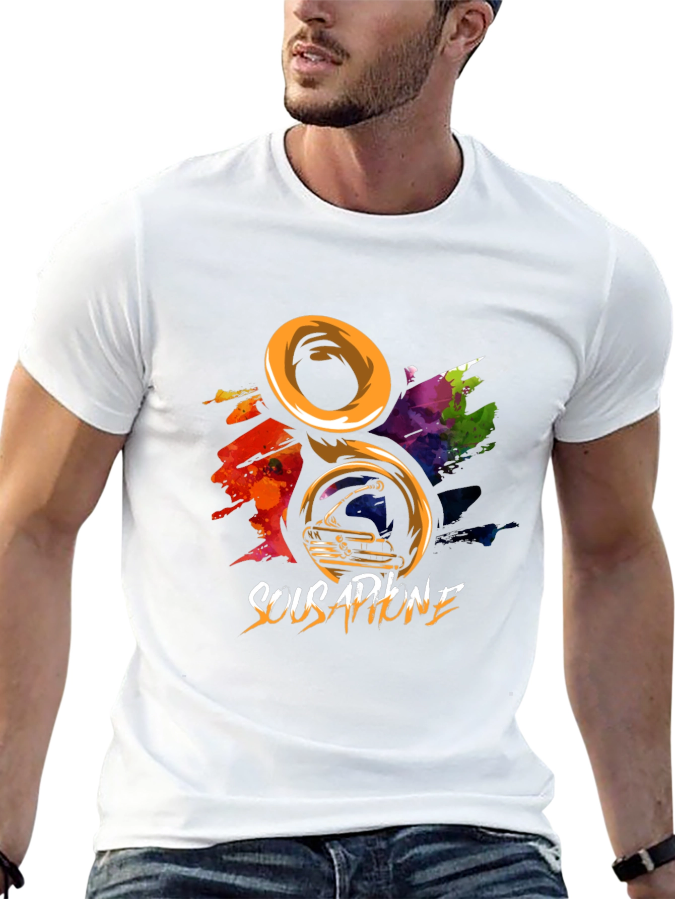 Black Sousaphone Graphic T-Shirt view 13