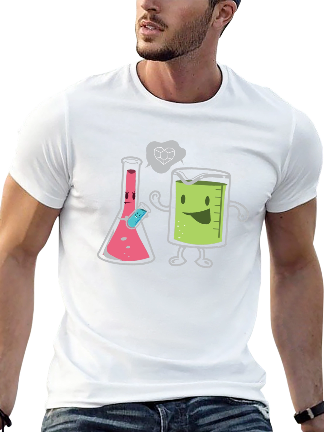 Science Humor T-Shirt - Beaker & Flask Chemistry Tee - 13