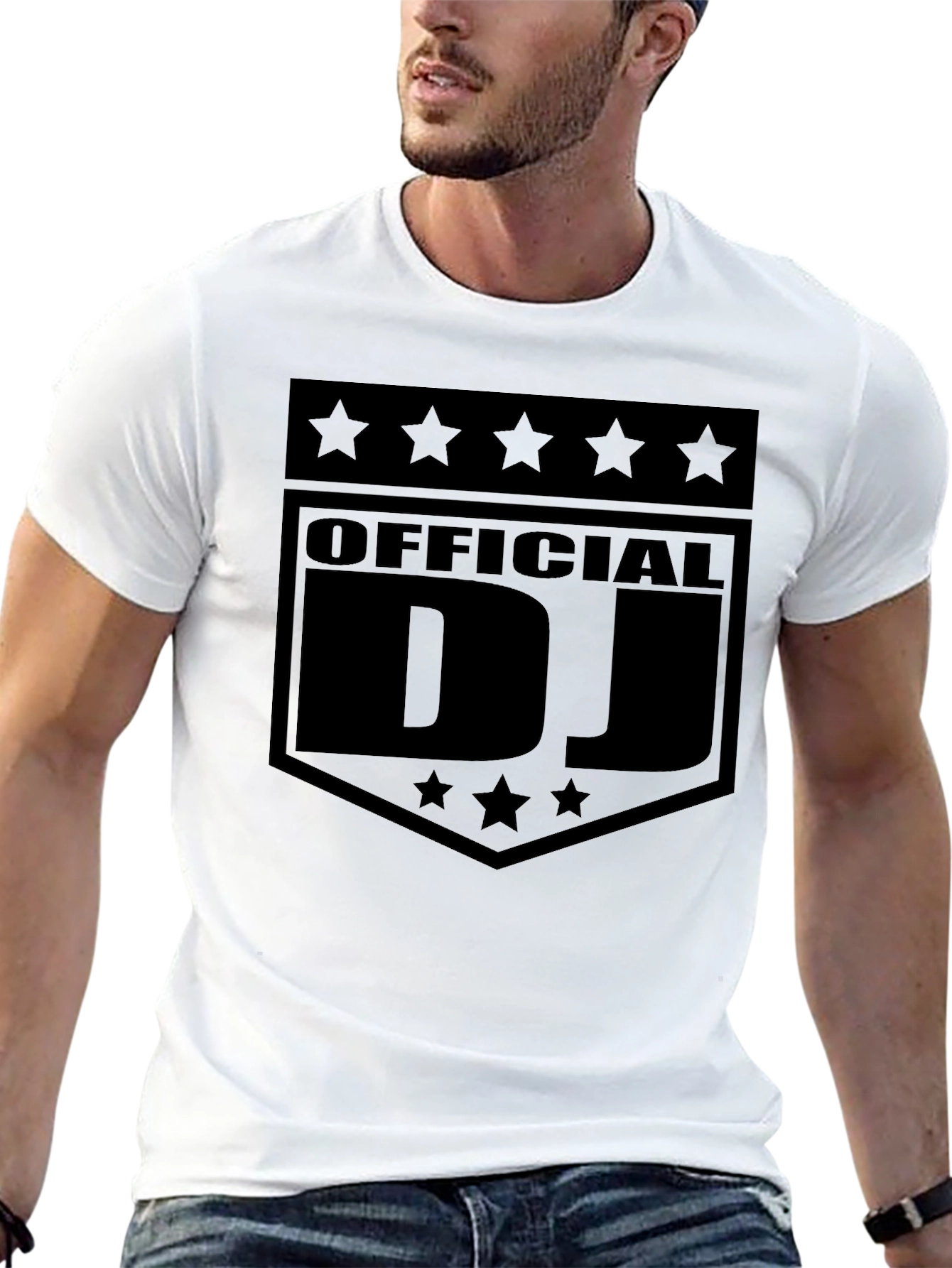 Black Official DJ Star Graphic Tee - Black view 13