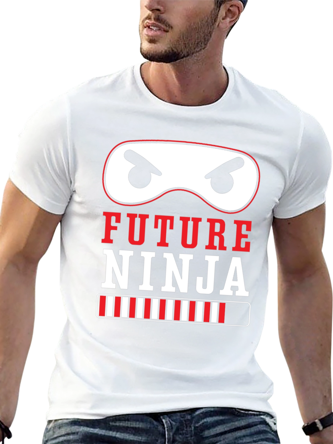 Black Future Ninja Graphic Tee - Cool Kid's Shirt view 13