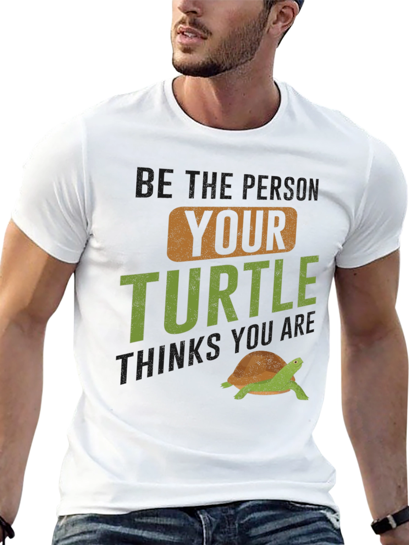 Black Turtle Lover Graphic Tee - "Be The Person Your Turtle Thinks You Are" view 13