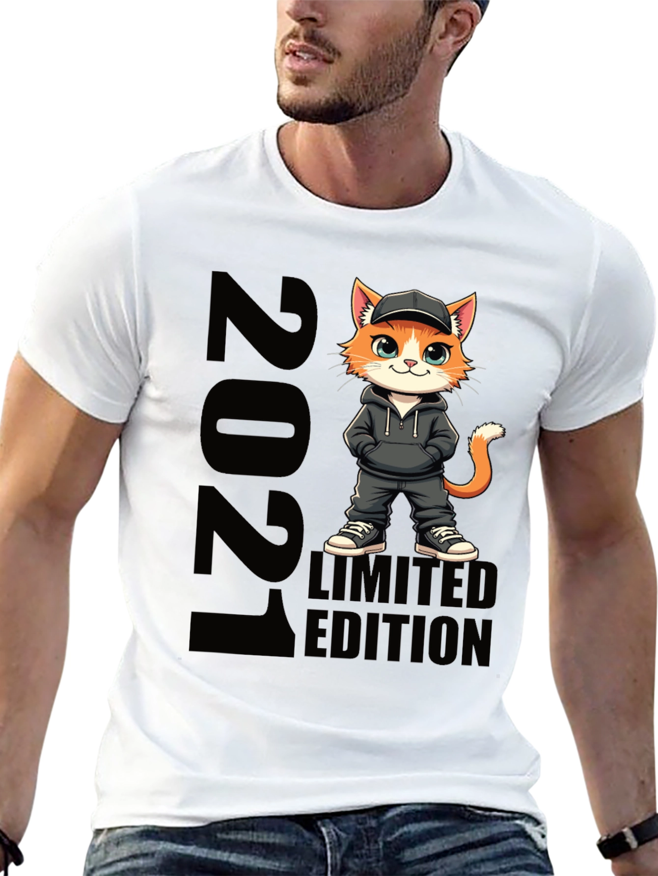 Black 2021 Limited Edition Cat T-Shirt view 13