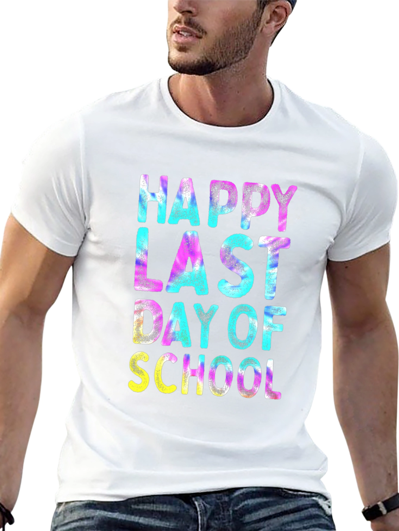 Black Happy Last Day of School Graphic T-Shirt view 13