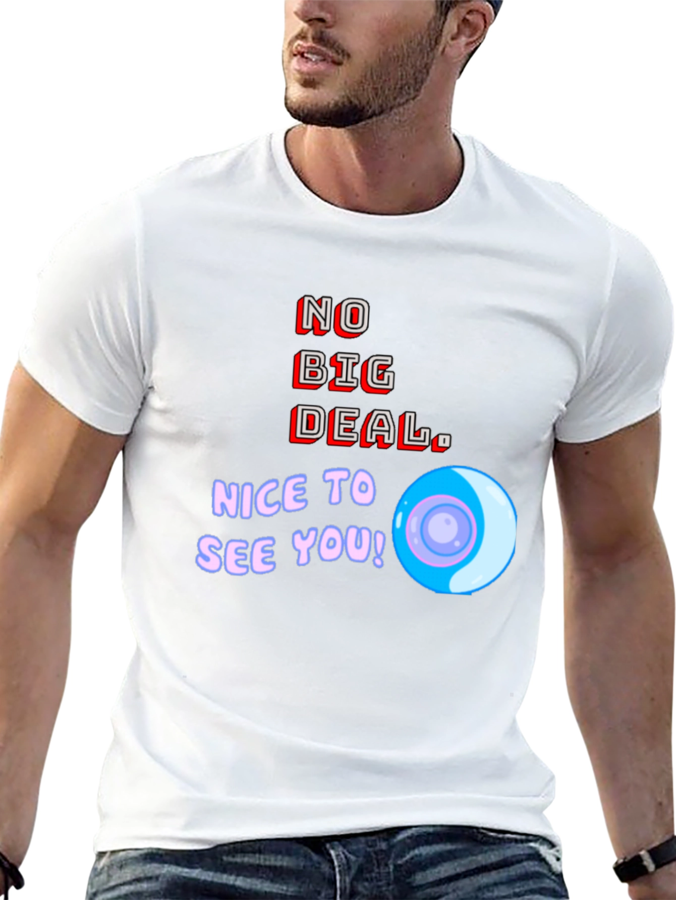 Black No Big Deal Graphic T-Shirt - Nice to See You! view 13