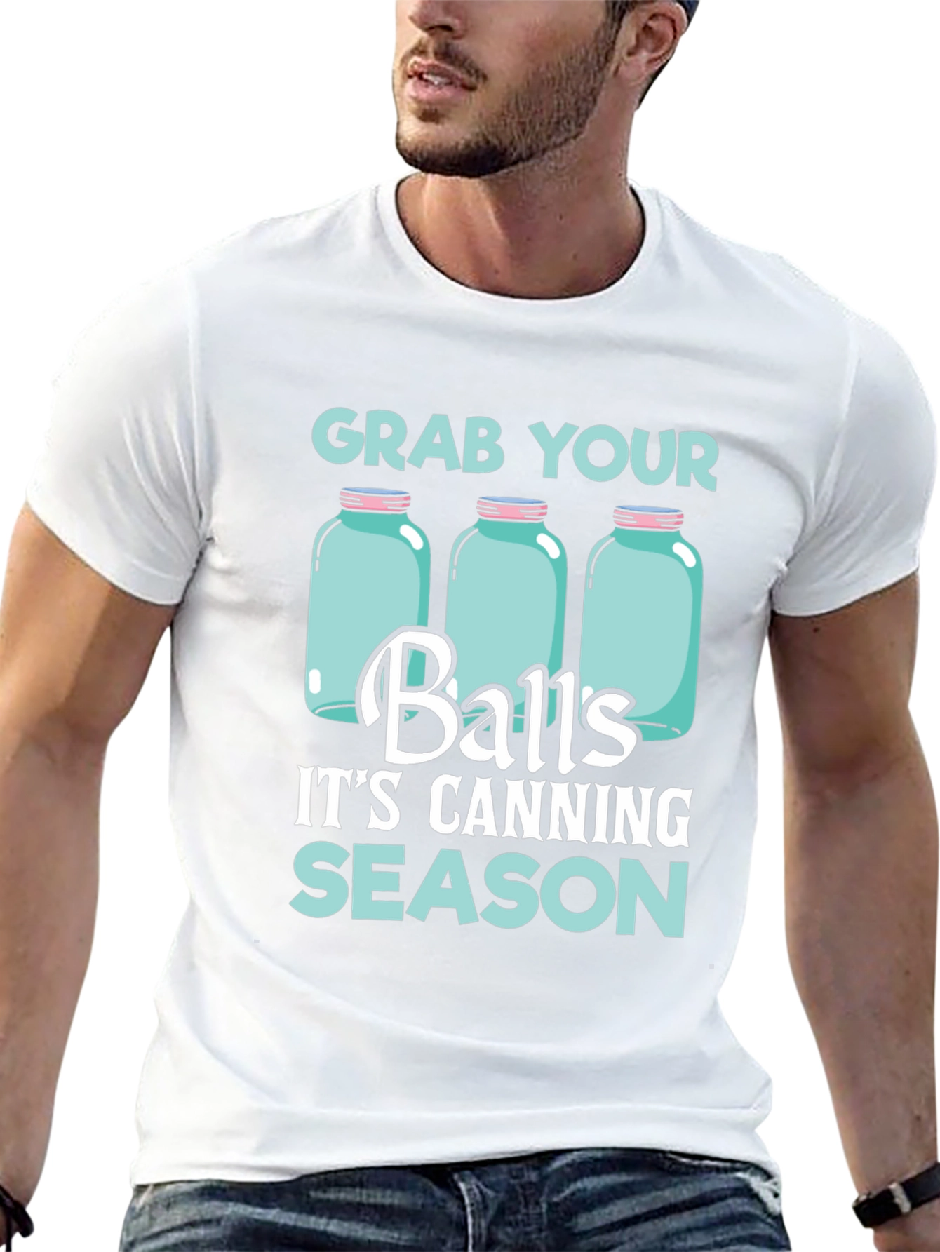 Black Grab Your Balls It's Canning Season T-Shirt view 13