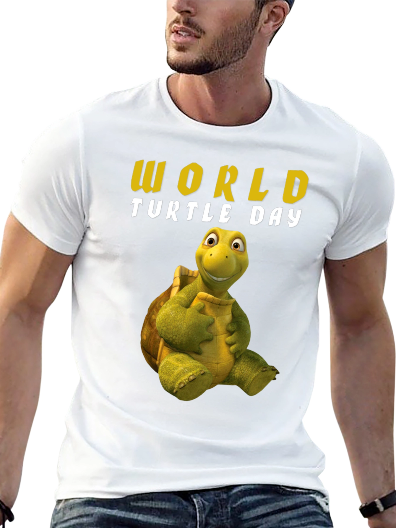 Black World Turtle Day T-Shirt view 13