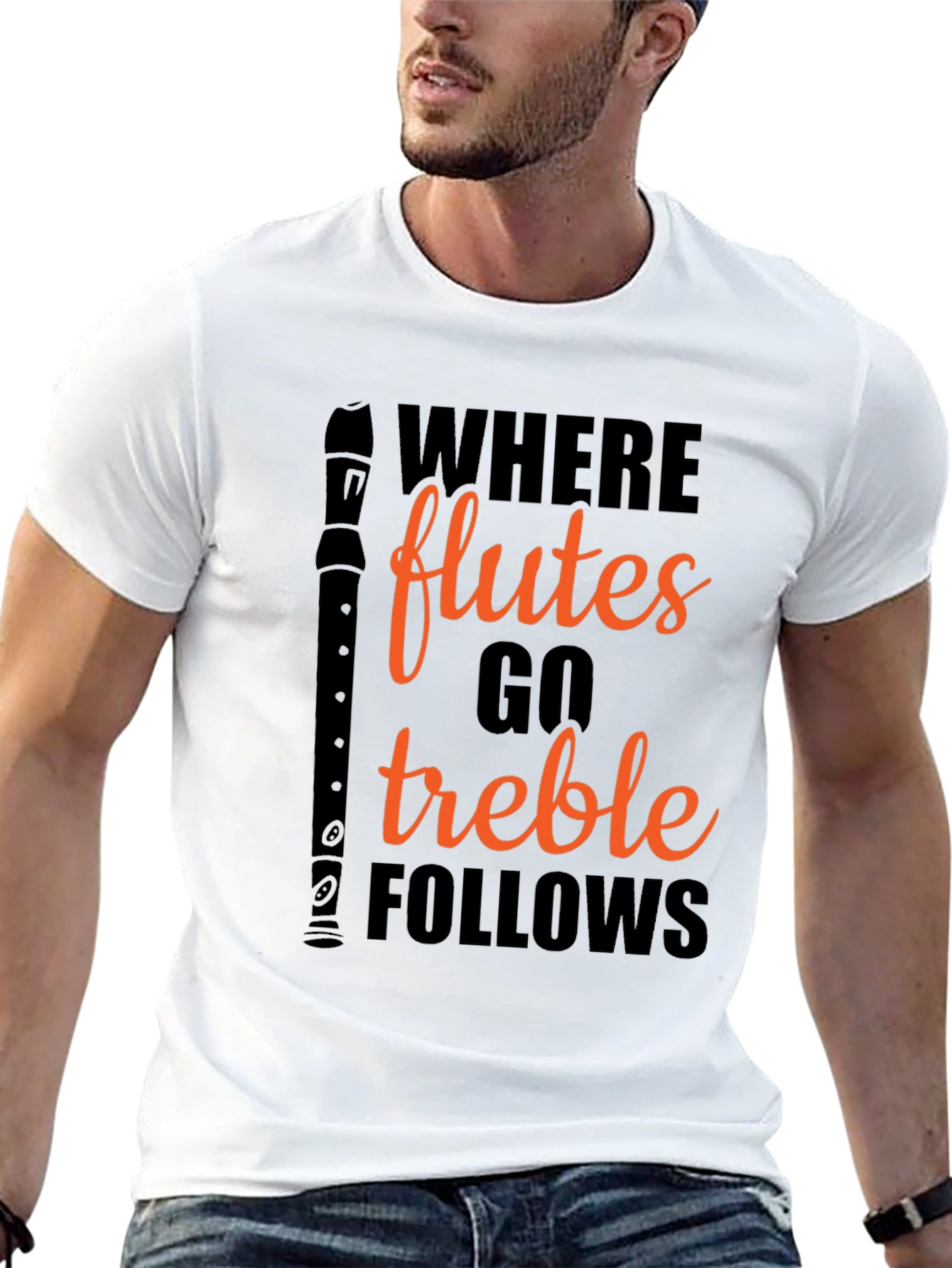 Where Flutes Go Treble Follows Black T-Shirt - 13