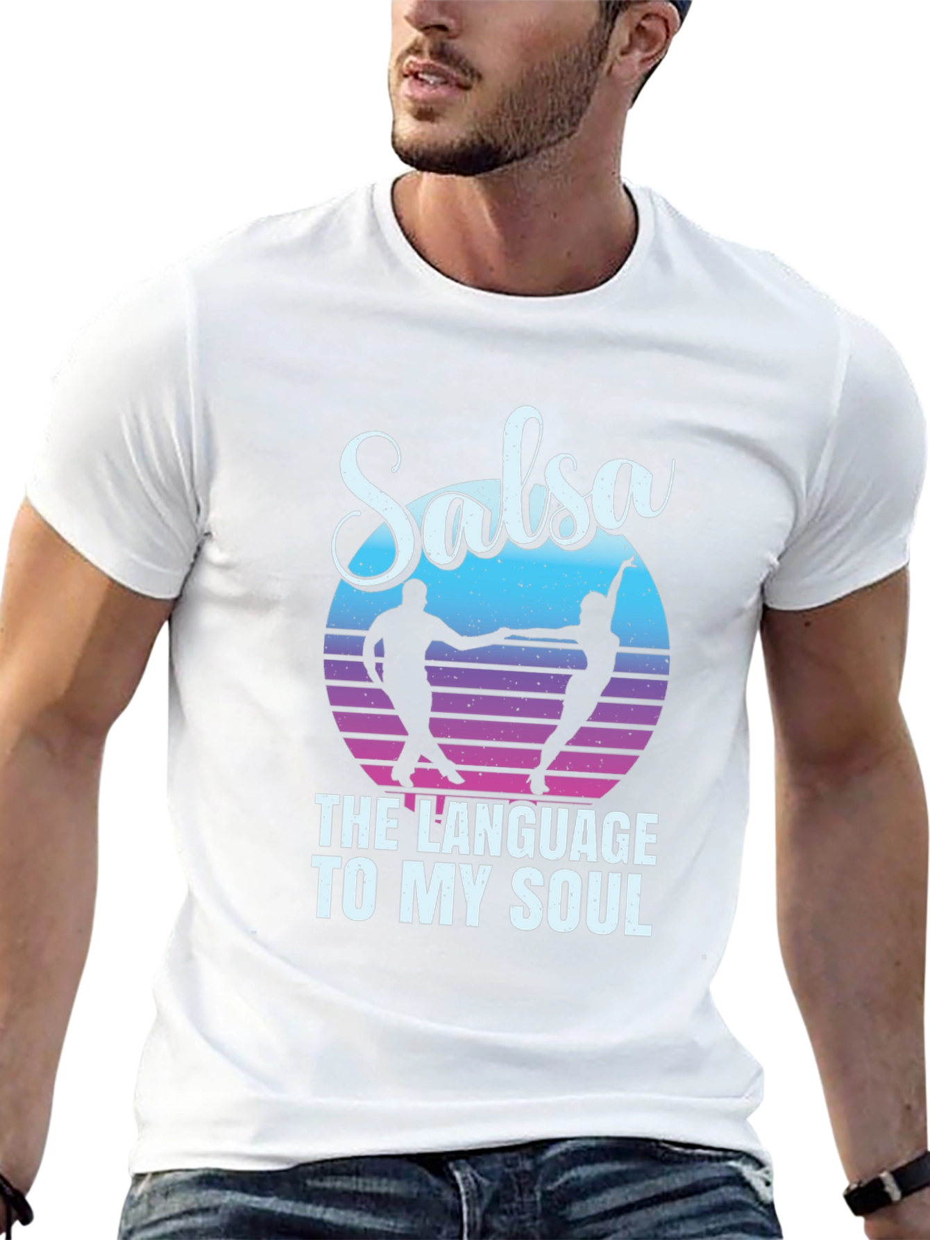 Black Salsa Dance T-Shirt - The Language To My Soul view 13