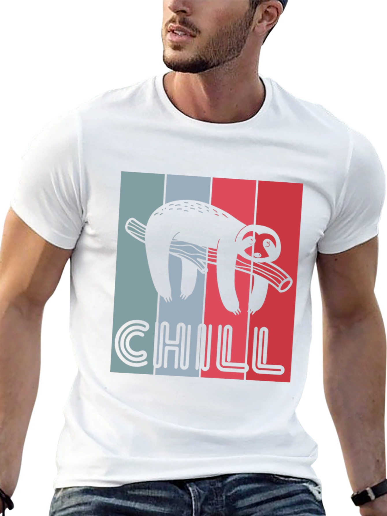 Black Chill Sloth Graphic Tee view 13