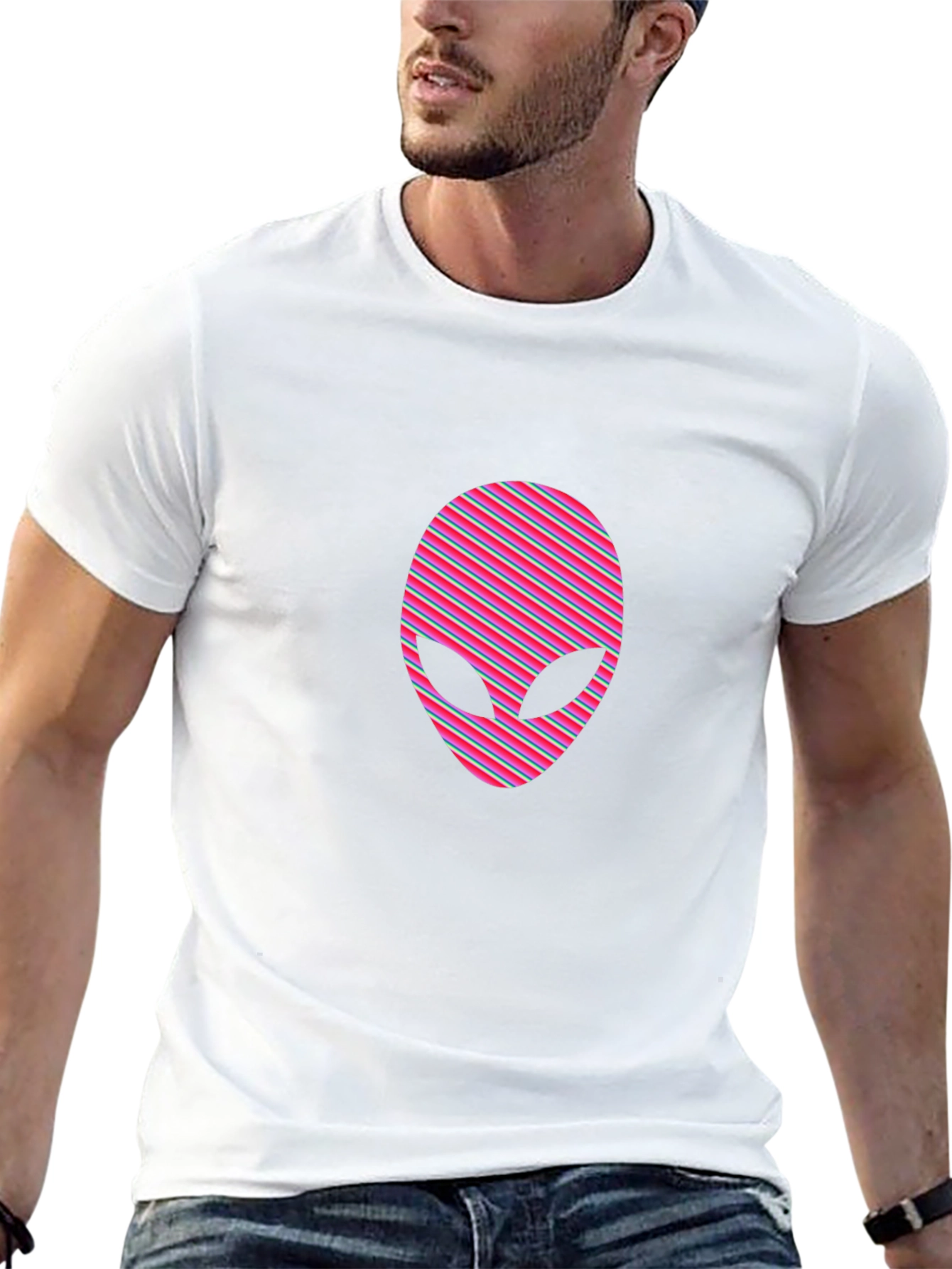 Retro Alien Graphic Tee - Black - 13