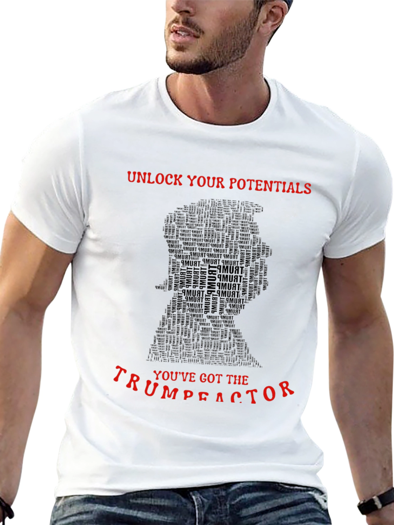 Black Unlock Your Potentials Graphic Tee view 13