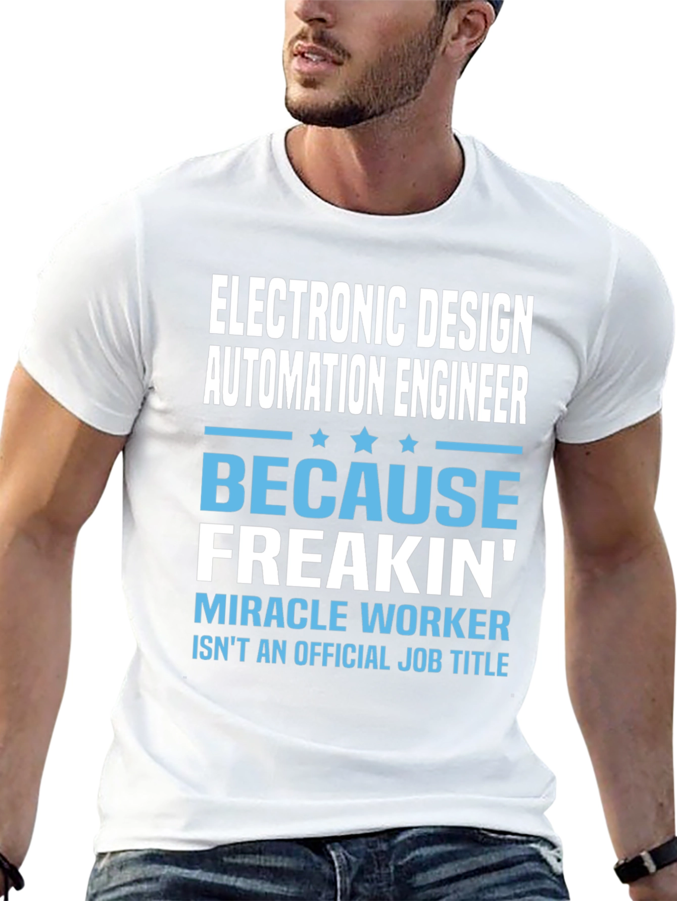 Black Electronic Design Automation Engineer Funny T-Shirt view 13