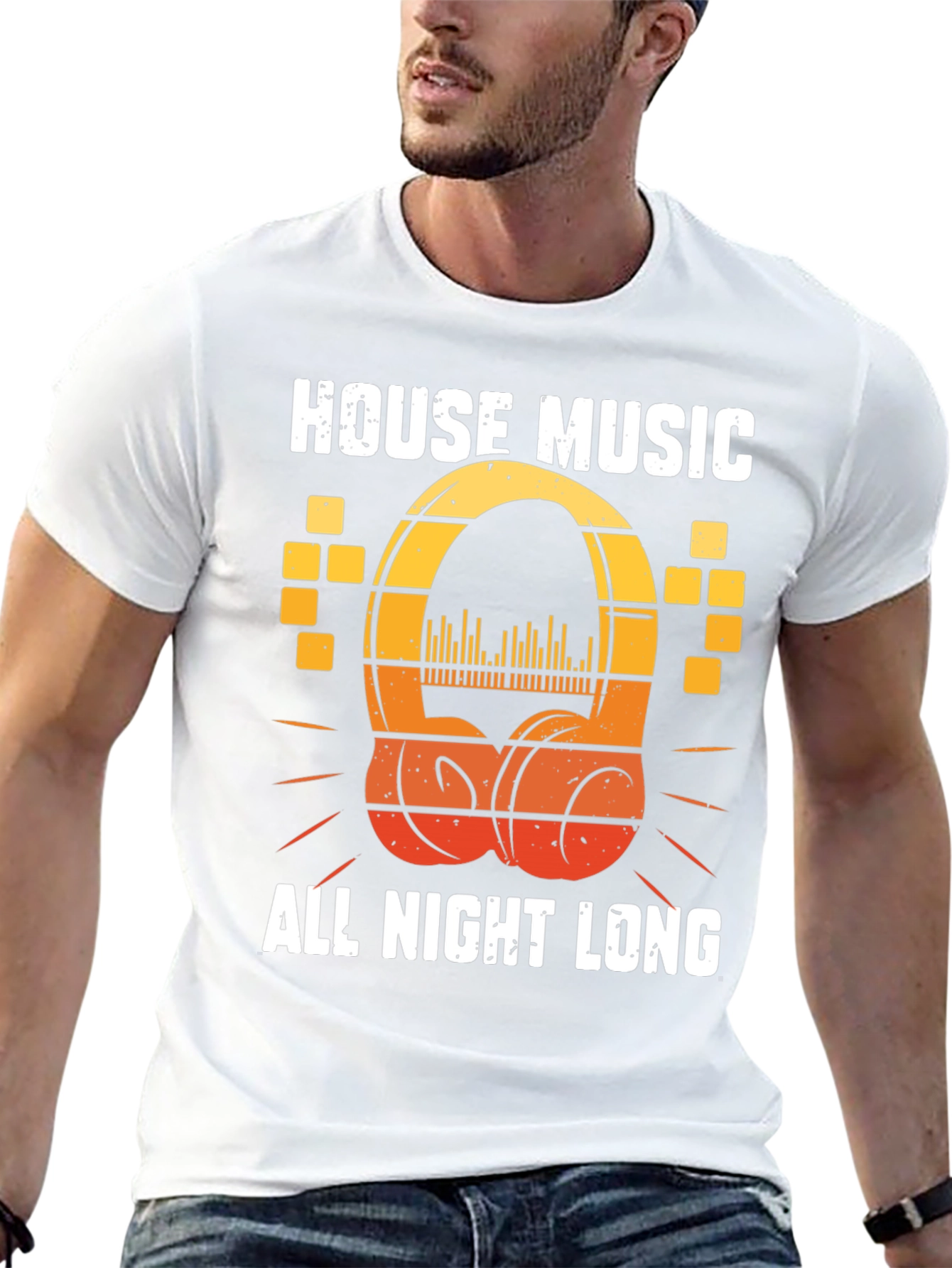 Black House Music All Night Long T-Shirt view 13
