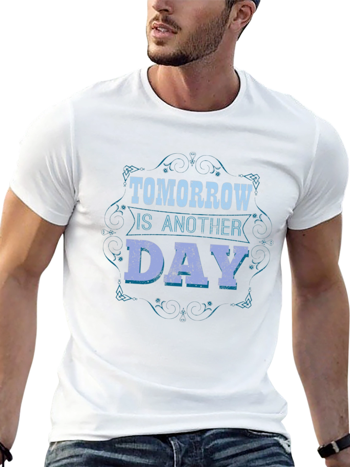 Black Tomorrow Is Another Day Graphic Tee view 13