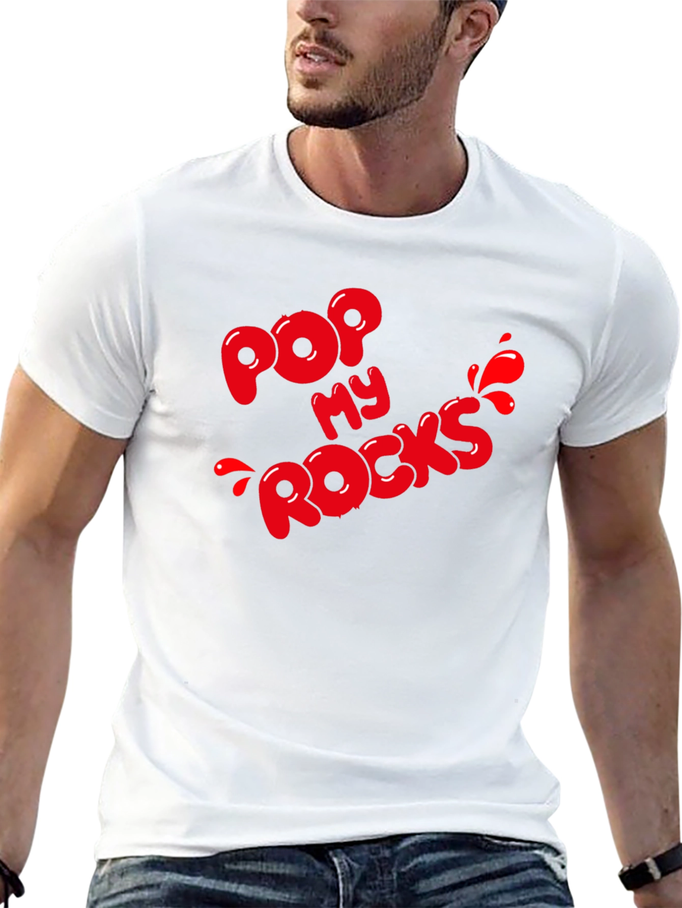 Black Pop My Rocks Graphic Tee - Black view 13