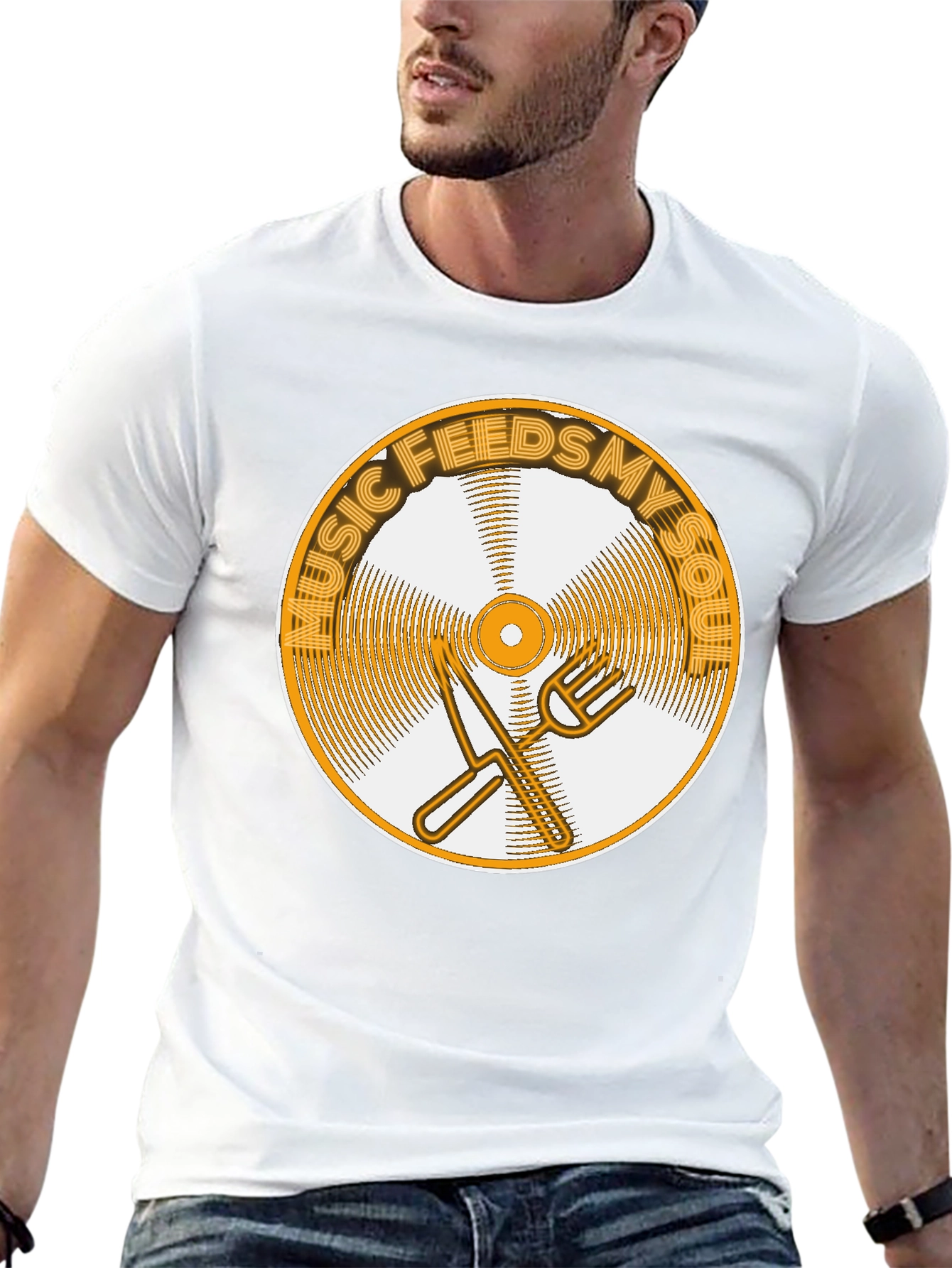 Black Music Feeds My Soul T-Shirt - Graphic Tee view 13