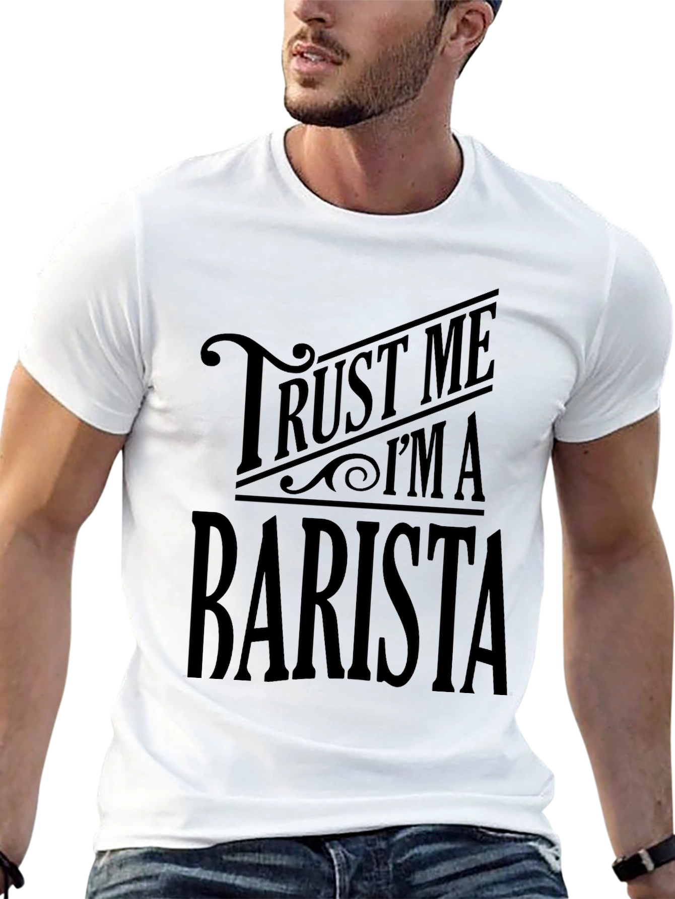 Black Trust Me I'm A Barista Black T-Shirt view 13