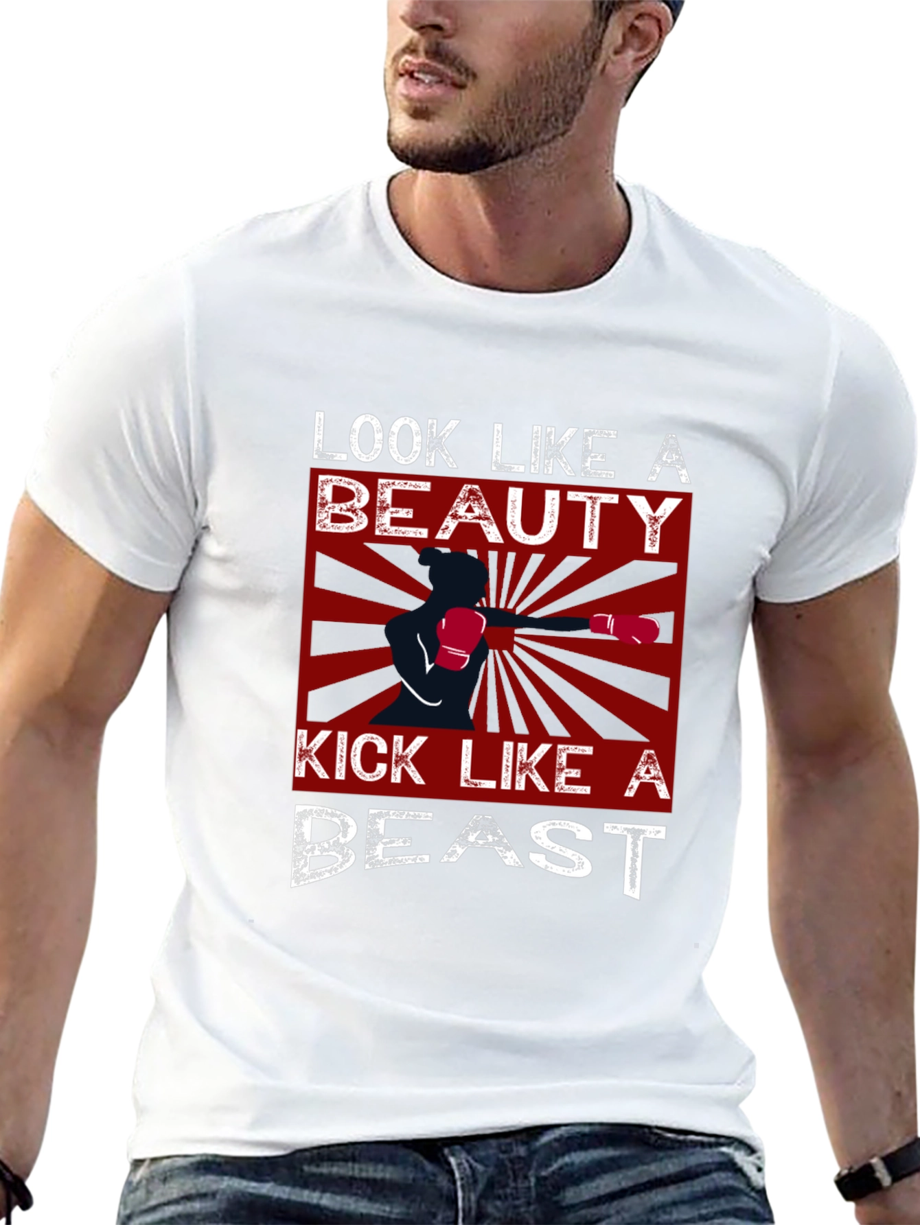 Black Beauty and Beast Graphic T-Shirt view 13