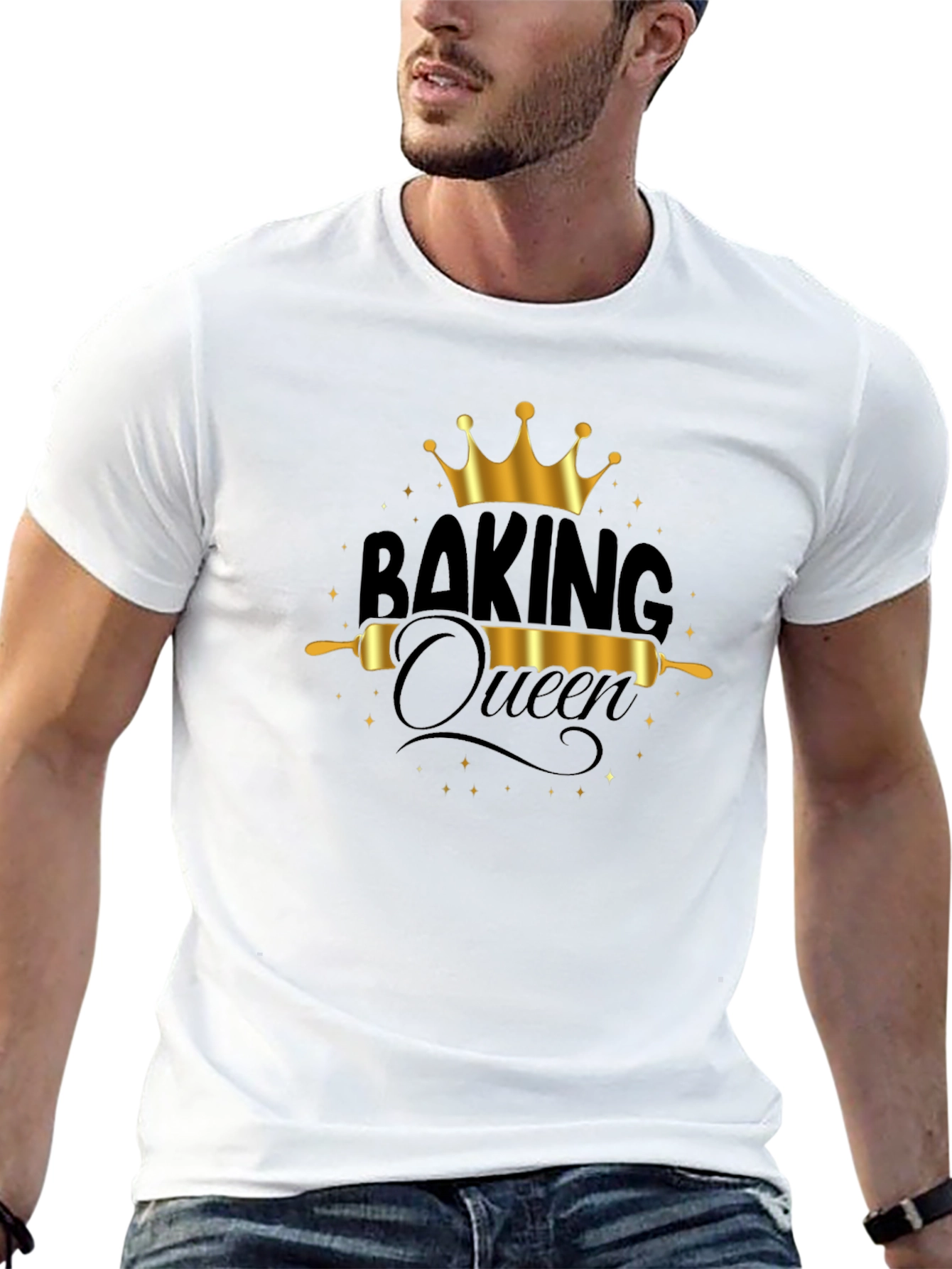 Black Baking Queen Black Graphic Tee view 13