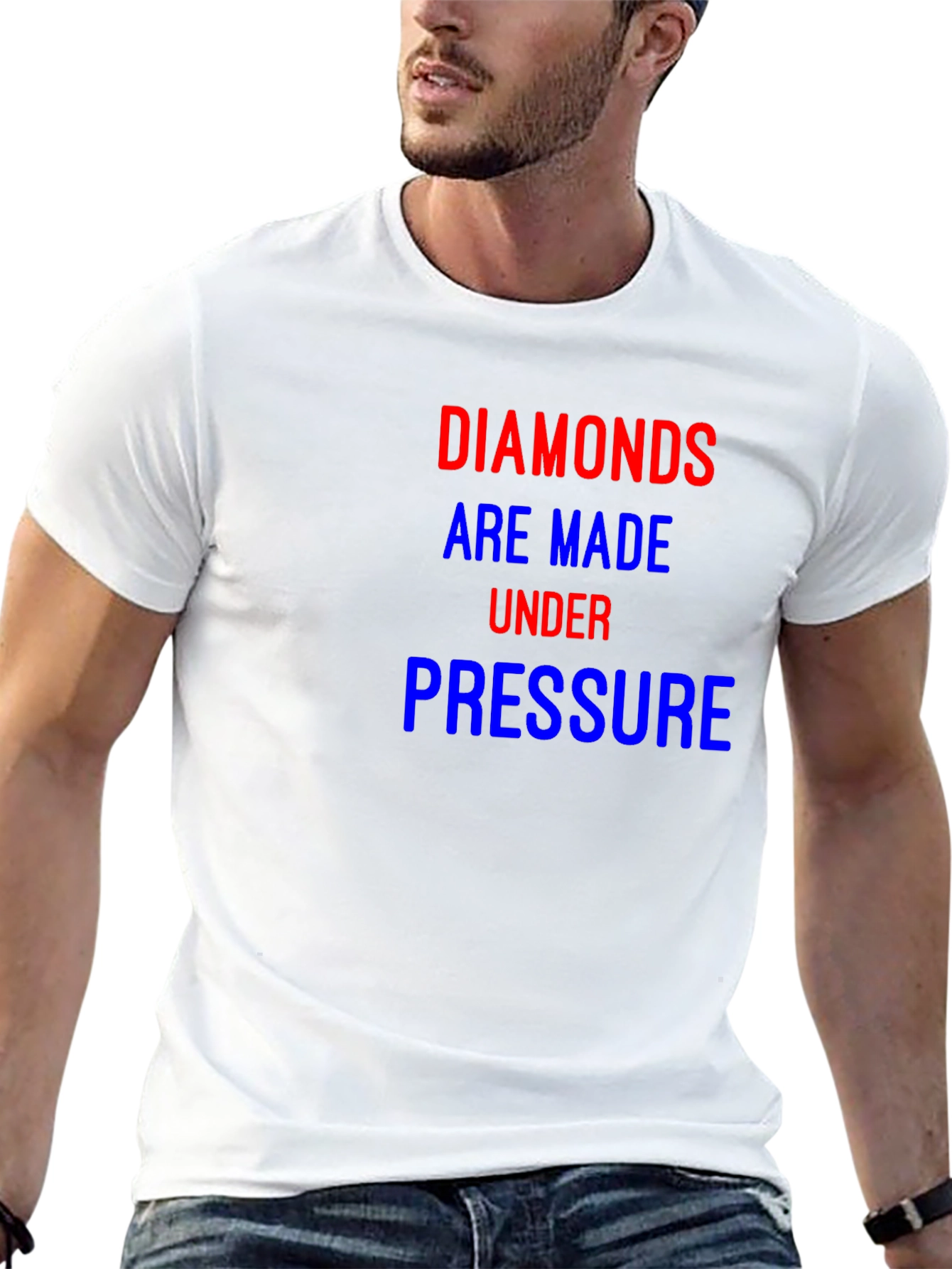 Black Diamonds Under Pressure Tee - Motivational Graphic T-Shirt view 13