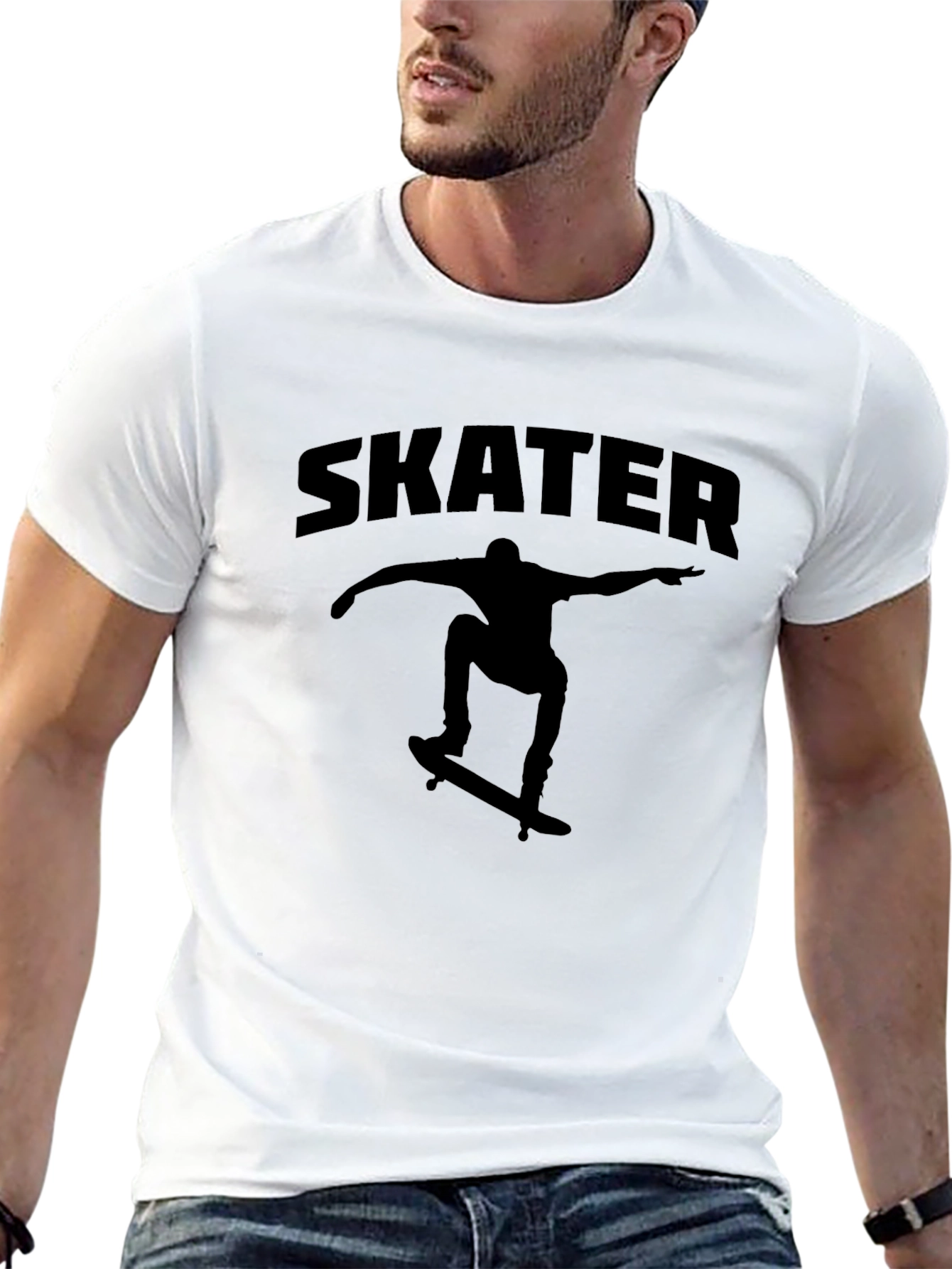 Black Skater Graphic Tee - Ride On! view 13